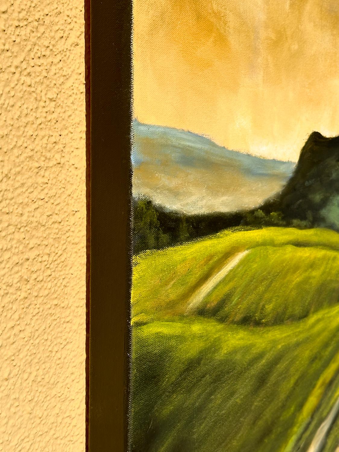 Peinture à l'huile Wine Country XI - Impressionnisme Art par Mandy Main