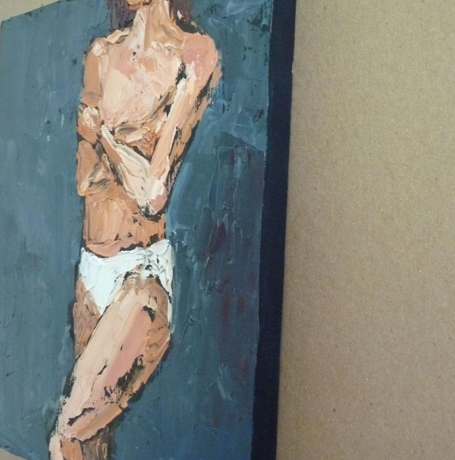 Jinete blanco, Pintura al óleo - Art Impresionista de Judy Mackey