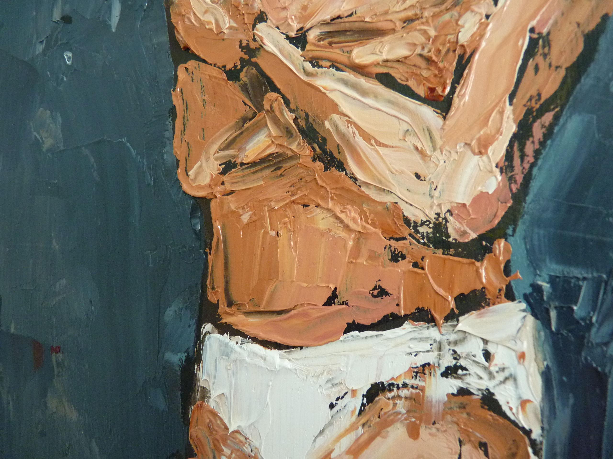 Jinete blanco, Pintura al óleo en venta 1