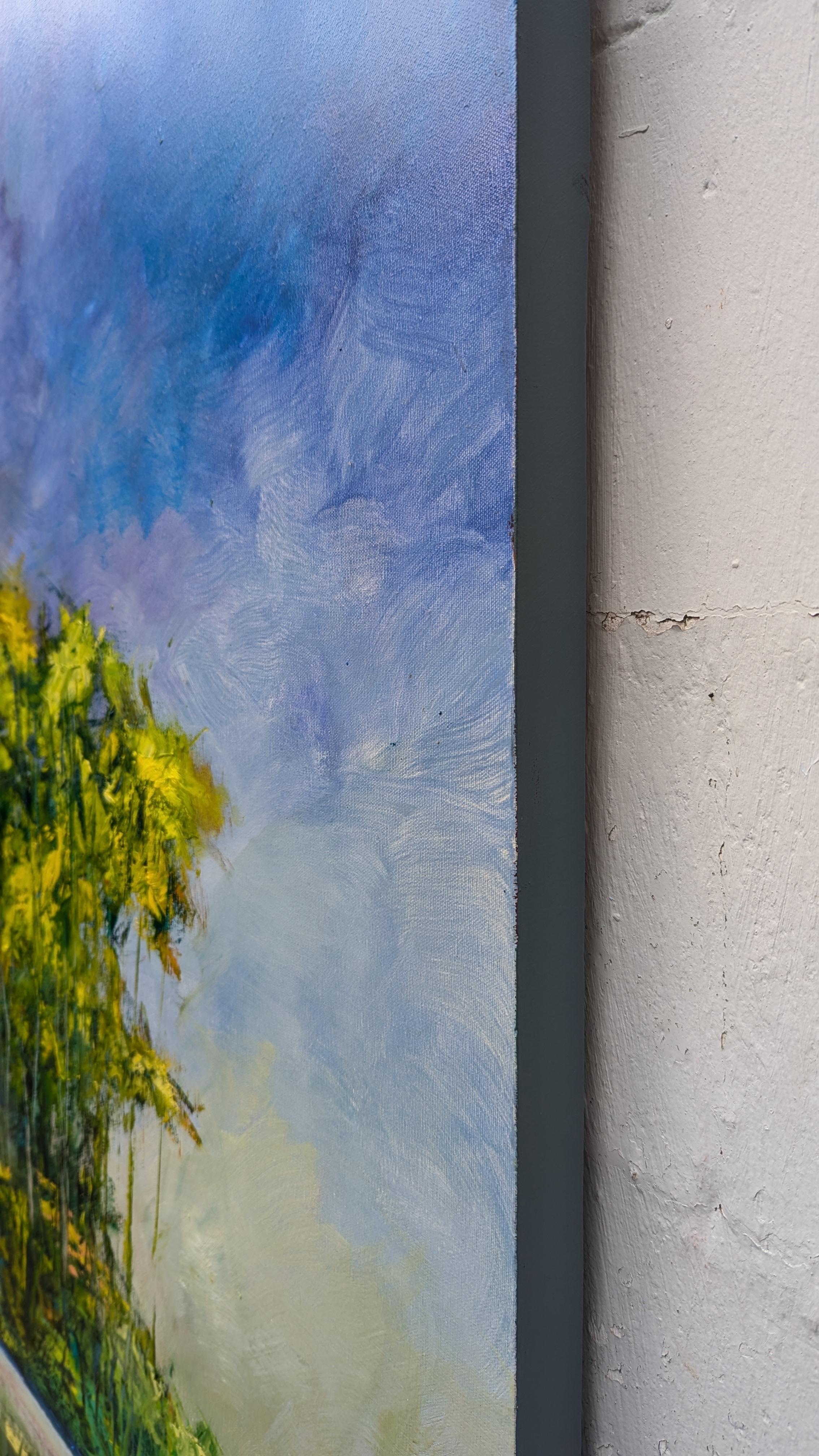 Summer Everlasting, peinture à l'huile - Painting de George Peebles