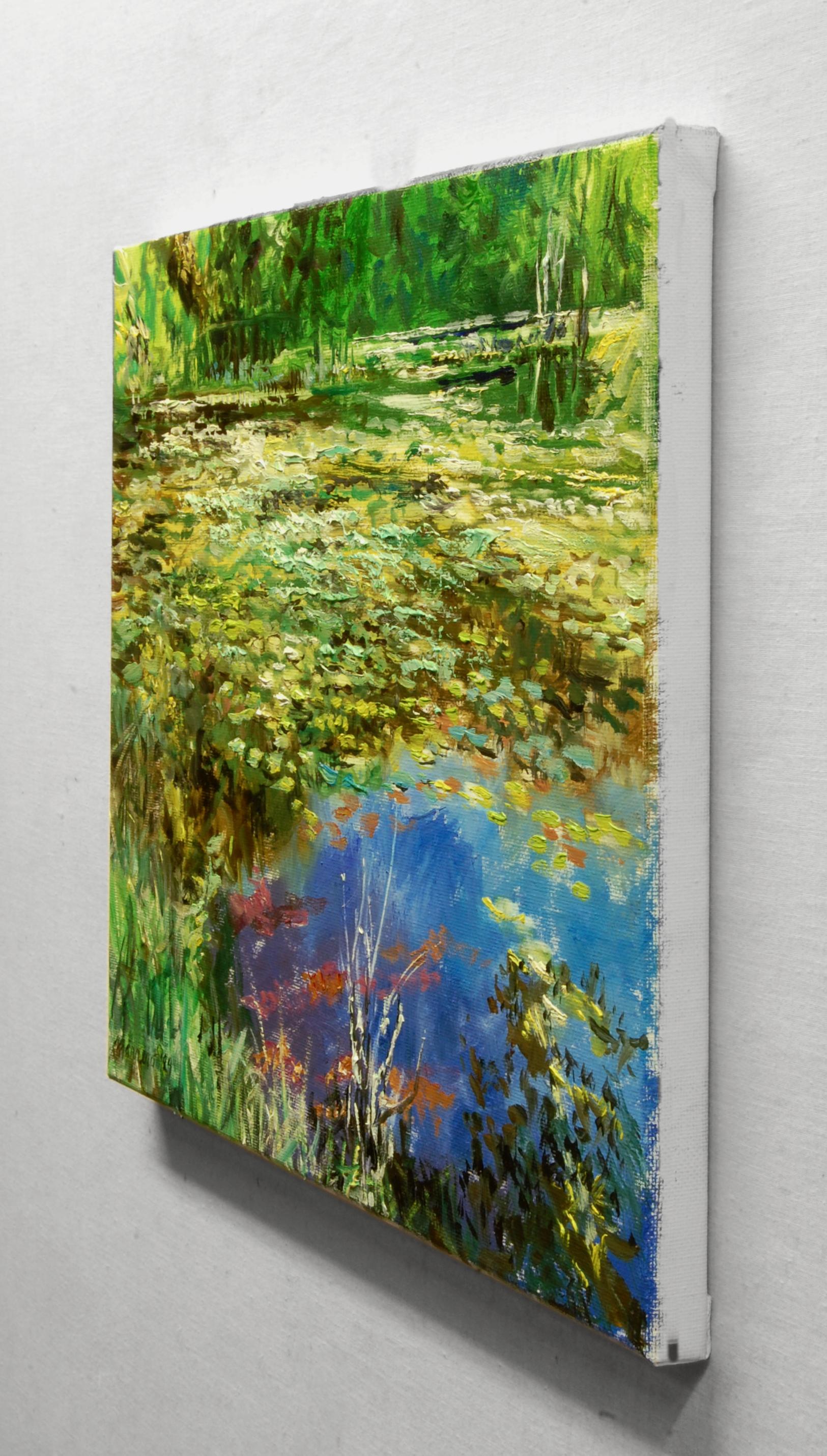 Lago de la Aldea del Ocio, Pintura al Óleo - Art Impresionista de Onelio Marrero