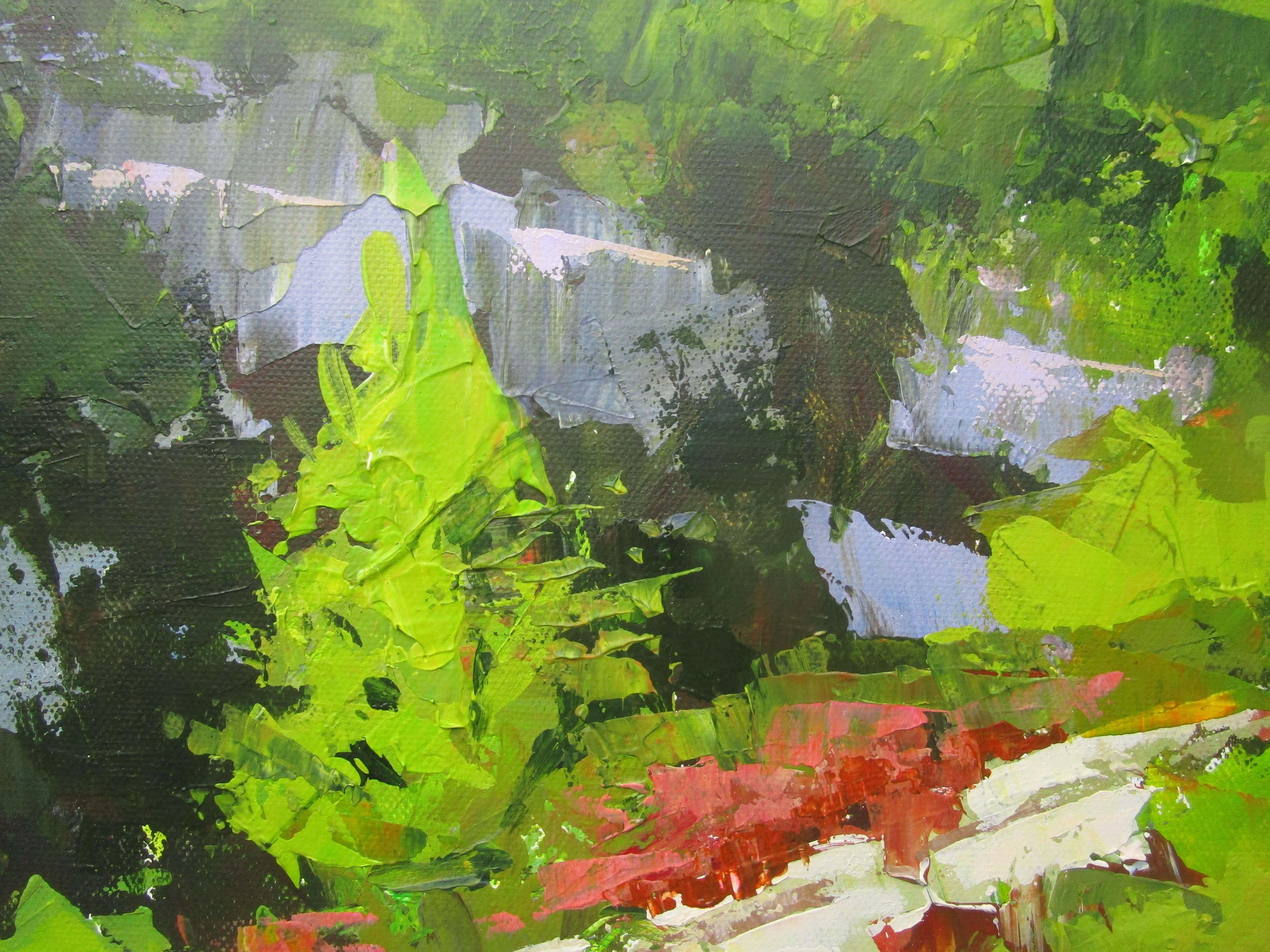 Going through Les Alpilles, Original Painting - Impressionist Art by Janet Dyer