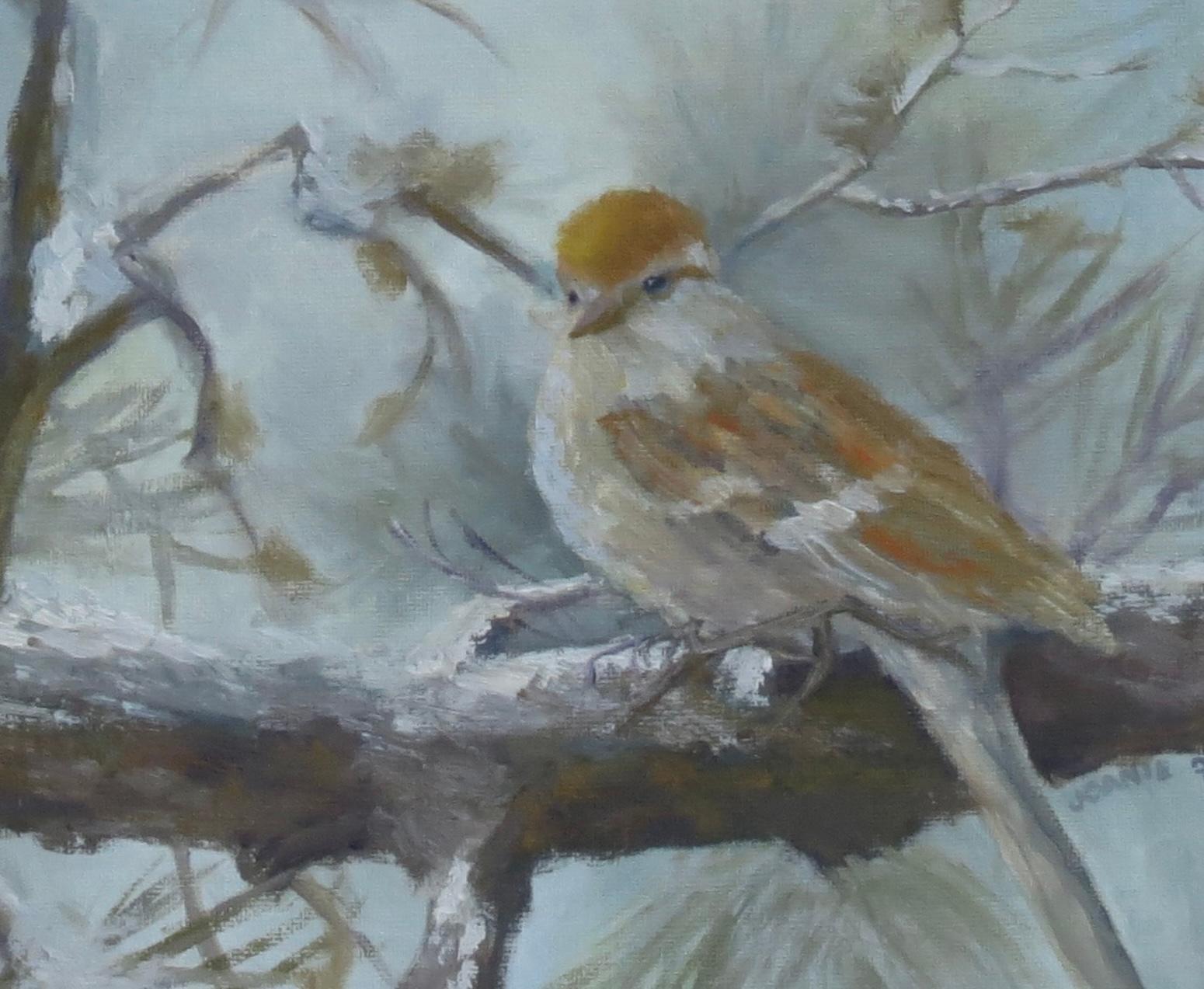 Passero di mare all'inizio dell'inverno, pittura a olio in vendita 1