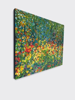 Paseo por el parque, Pintura al óleo