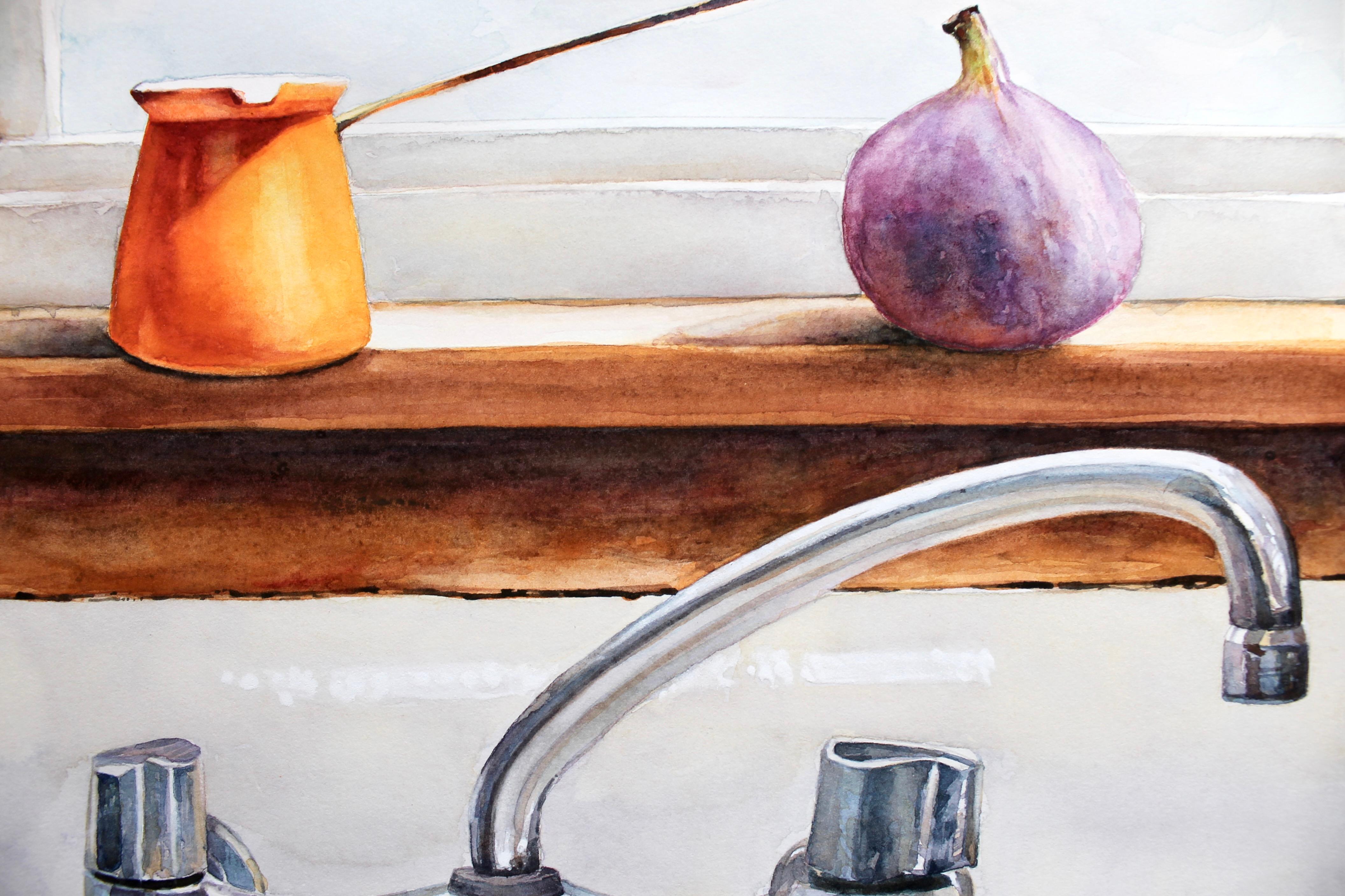 Kitchen Sink Gallery, Original Painting - Gray Still-Life by Dwight Smith