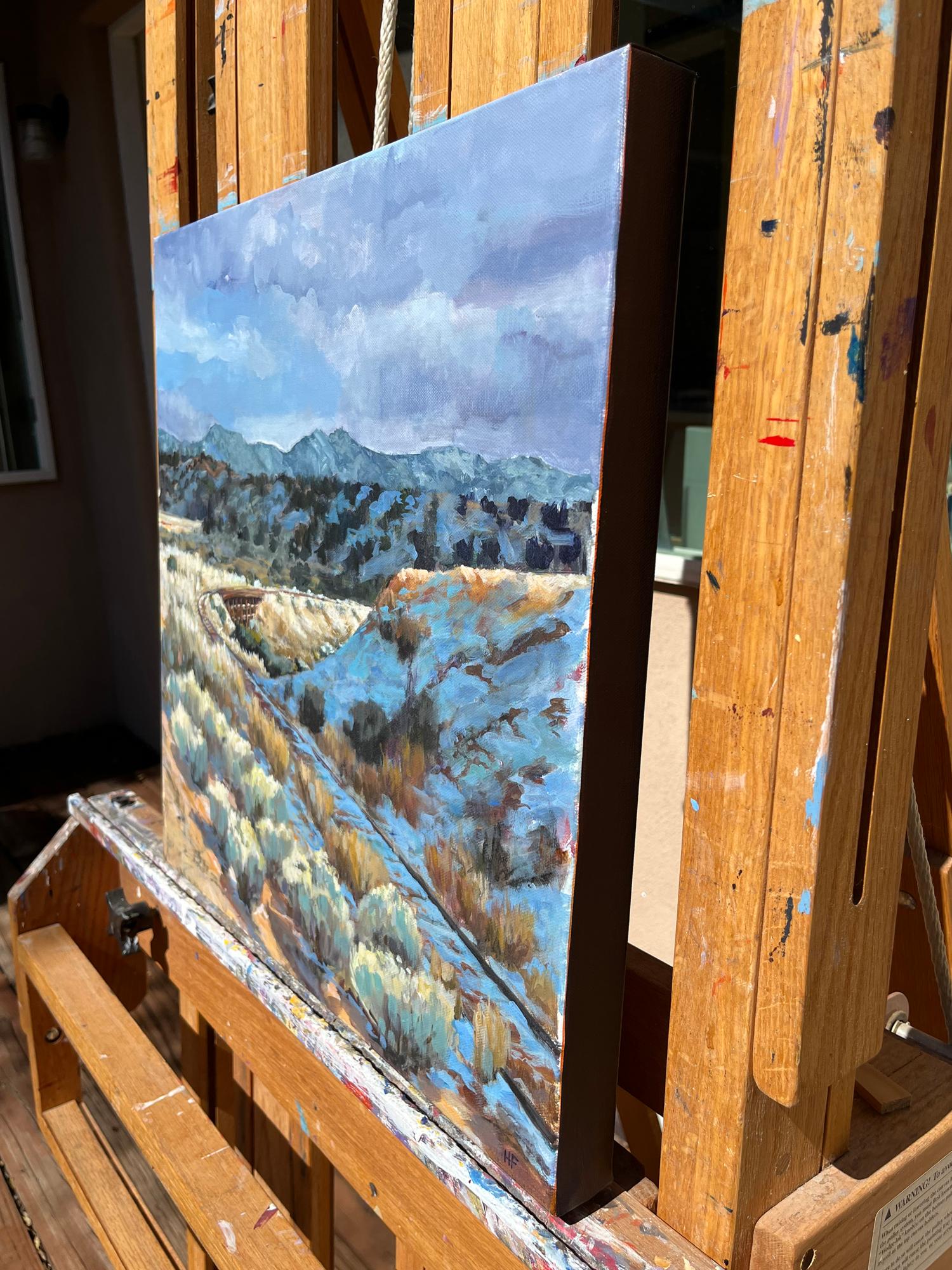 Huellas de Lamy a principios de primavera, Pintura original - Art Impresionista de Heather Foster