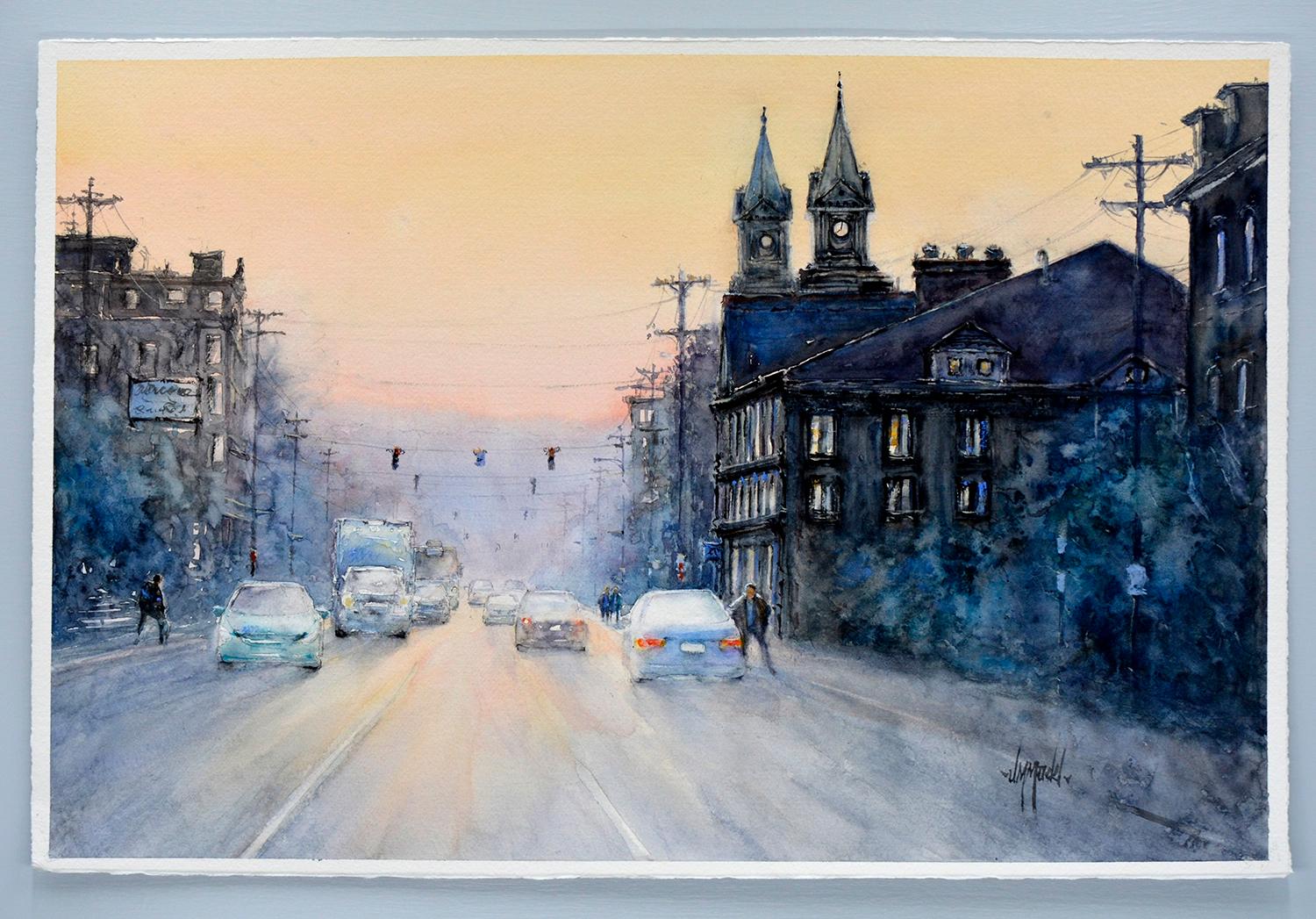 Abendlicht 2, Originalgemälde – Art von Judy Mudd