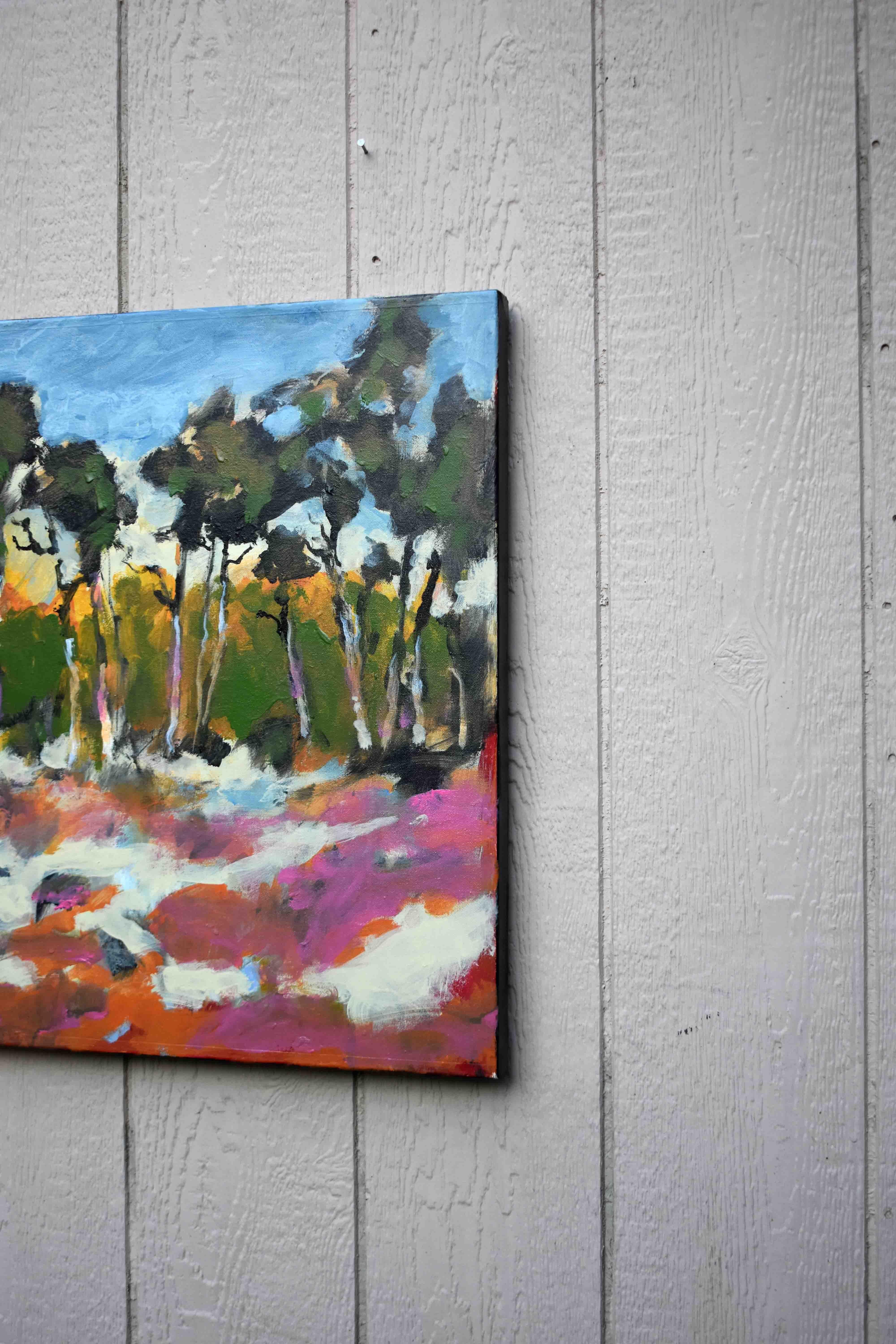 Pines and Dunes, Original Painting - Expressionist Art by Kip Decker