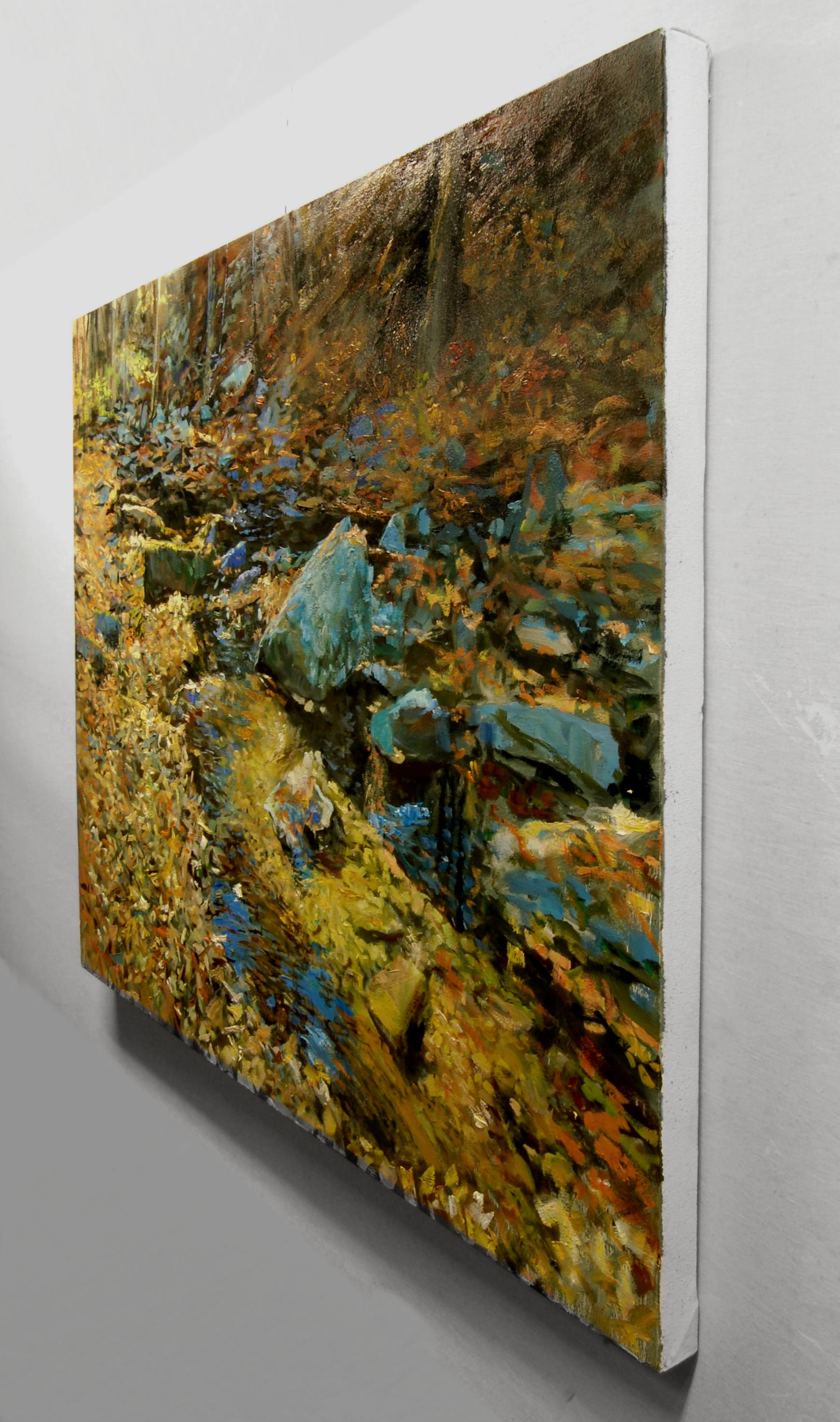 Cantos rodados en otoño, Pintura al óleo - Painting de Onelio Marrero