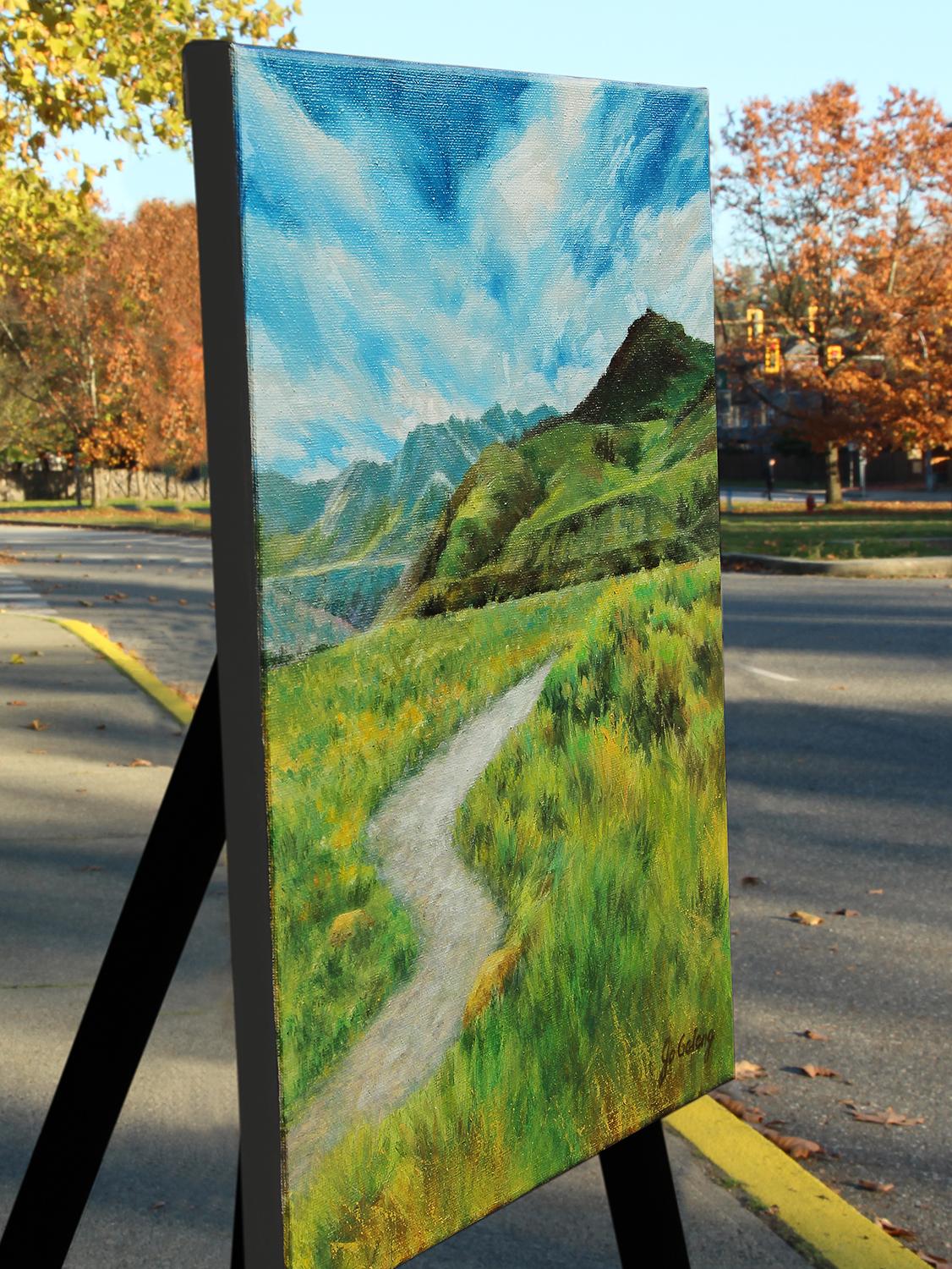 The Way Home, peinture à l'huile - Impressionnisme Art par Jo Galang