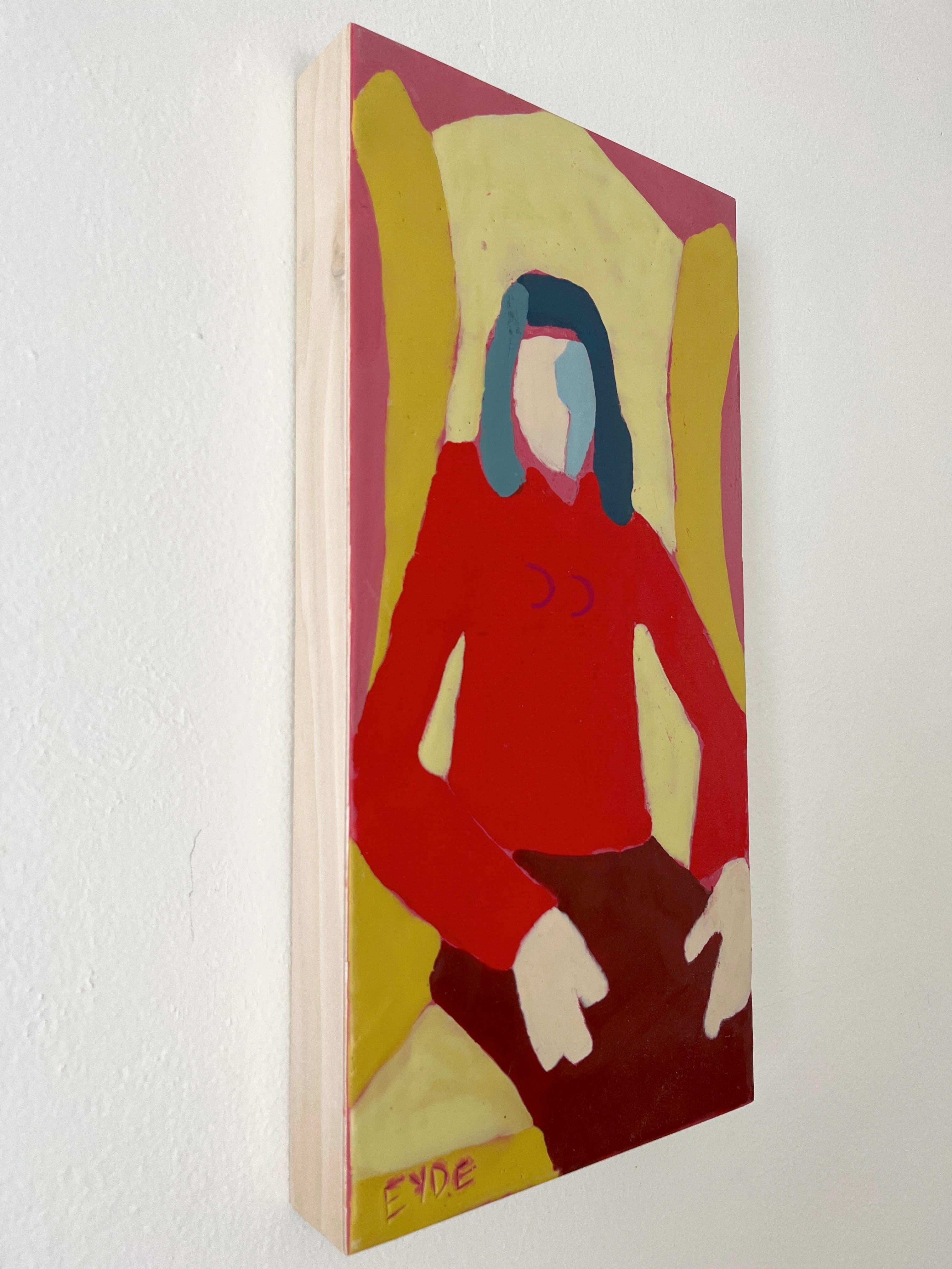 Des ailes dorées, peinture originale - Contemporain Art par Deborah Eyde
