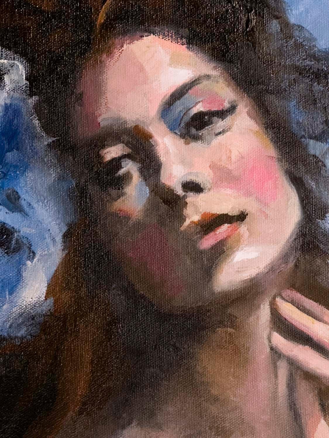 Mirage bleu, peinture à l'huile en vente 1