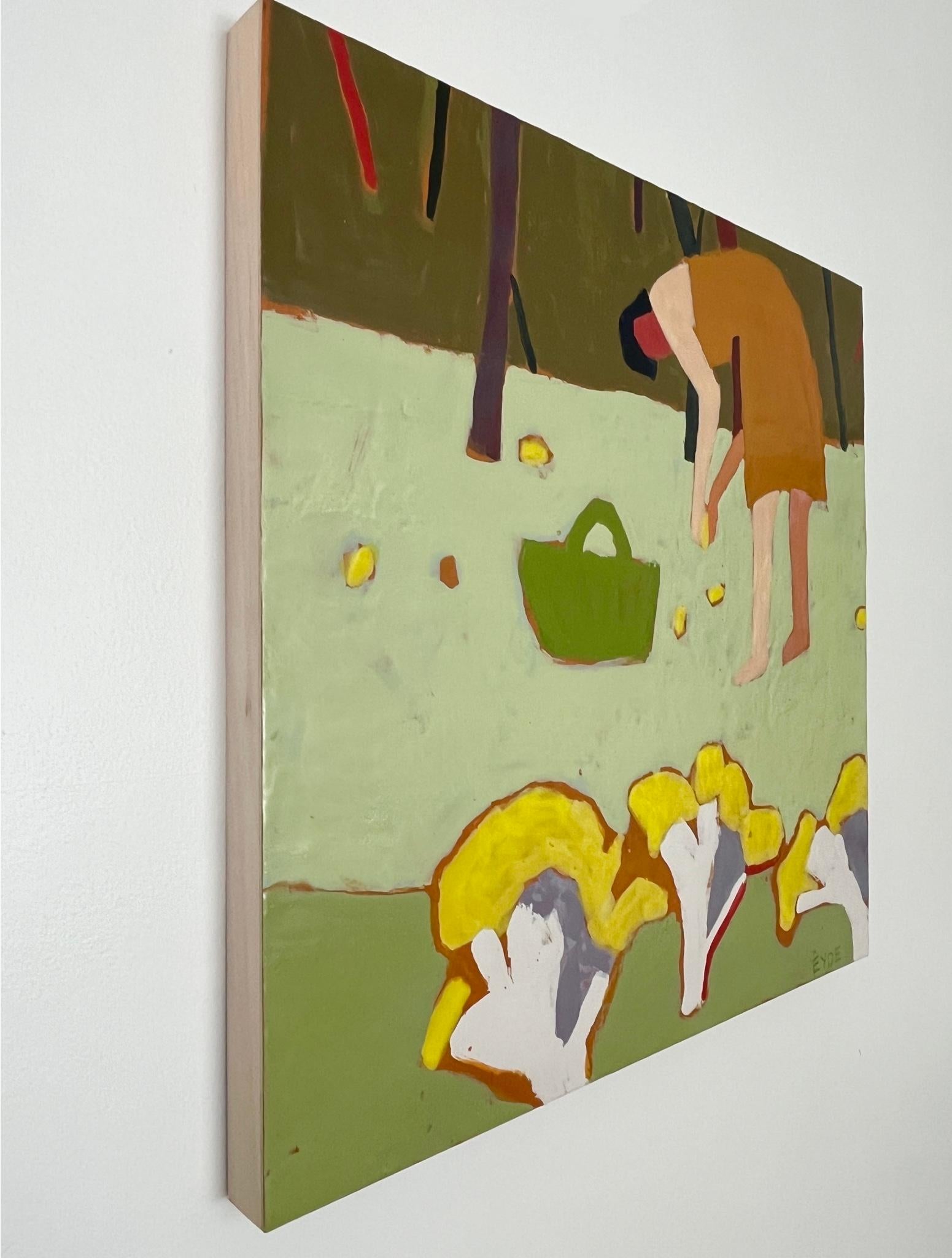 Foraging, Original Painting - Outsider Art Art by Deborah Eyde