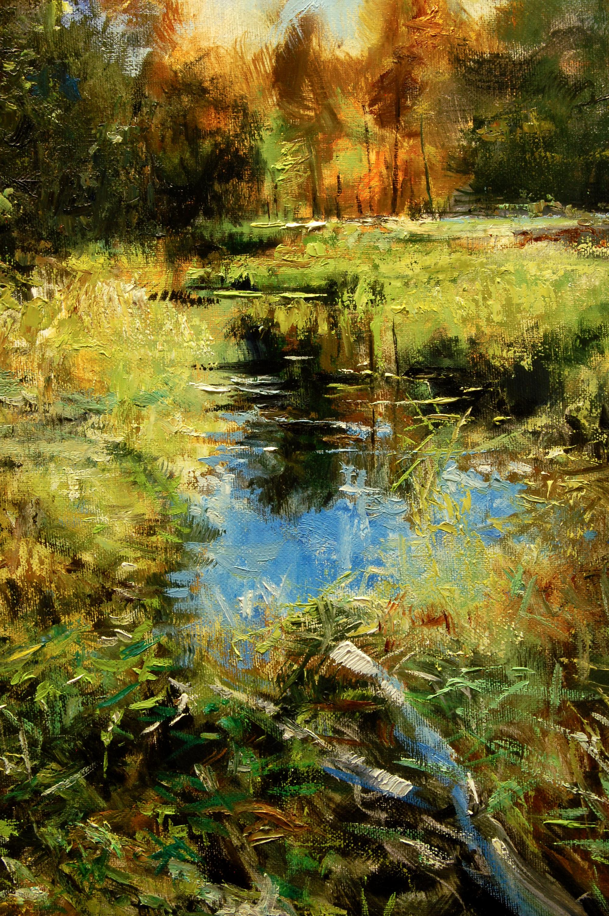 The Brook In Autumn, peinture à l'huile en vente 1