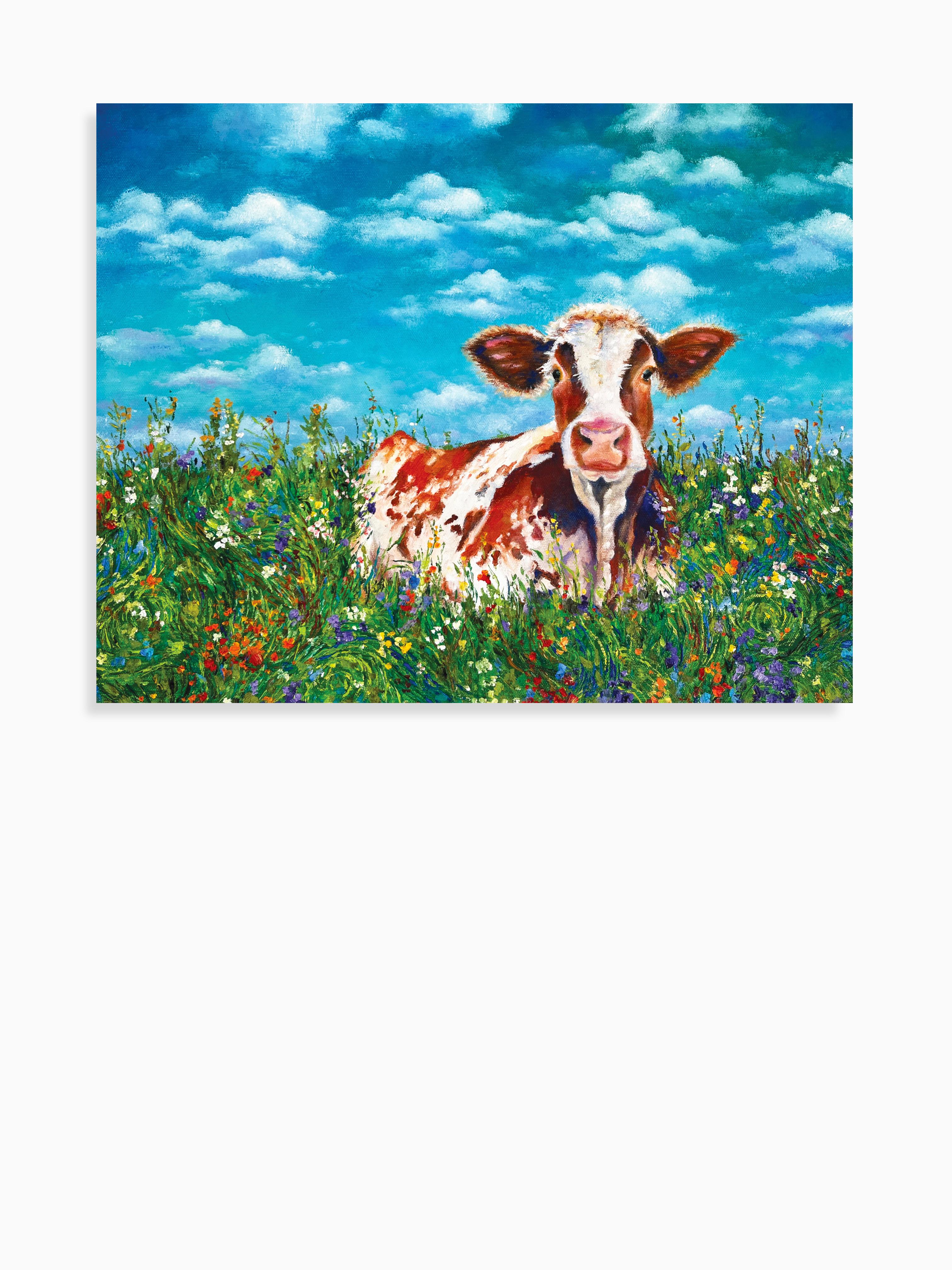 <p>Commenti dell'artista<br>Dopo una lunga giornata di lavoro nei campi, Mabel, una semplice ragazza di campagna, si sedeva in una macchia di fiori selvatici e sognava ad occhi aperti fino al ritorno delle mucche. I colori vorticosi dei fiori si