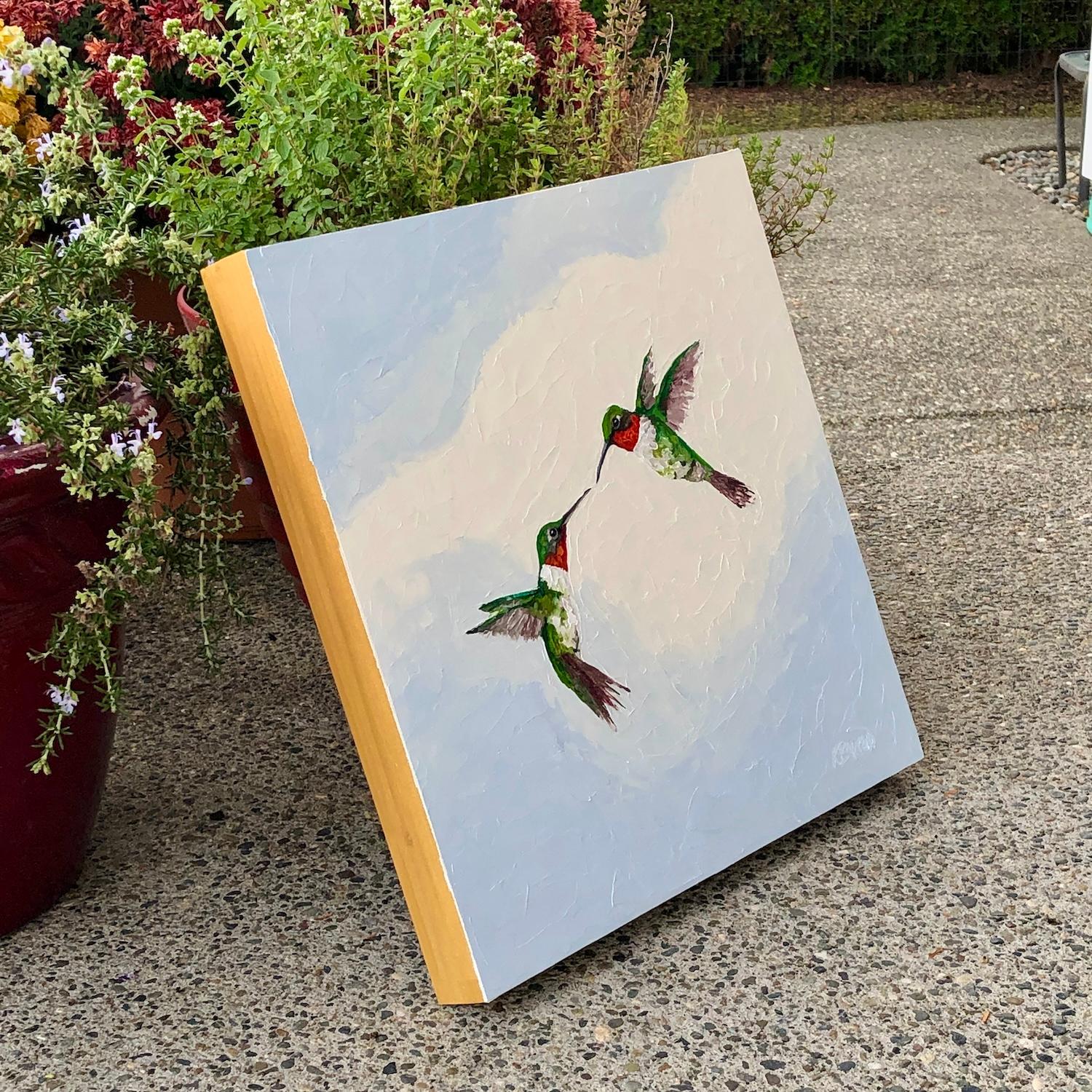 On a Cloud, Ölgemälde (Impressionismus), Art, von Karen Barton