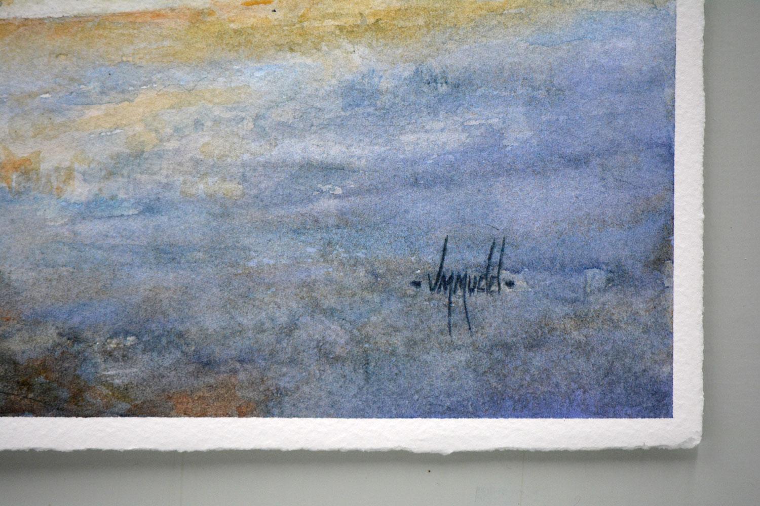 El Granero Blanco, Pintura Original - Art de Judy Mudd