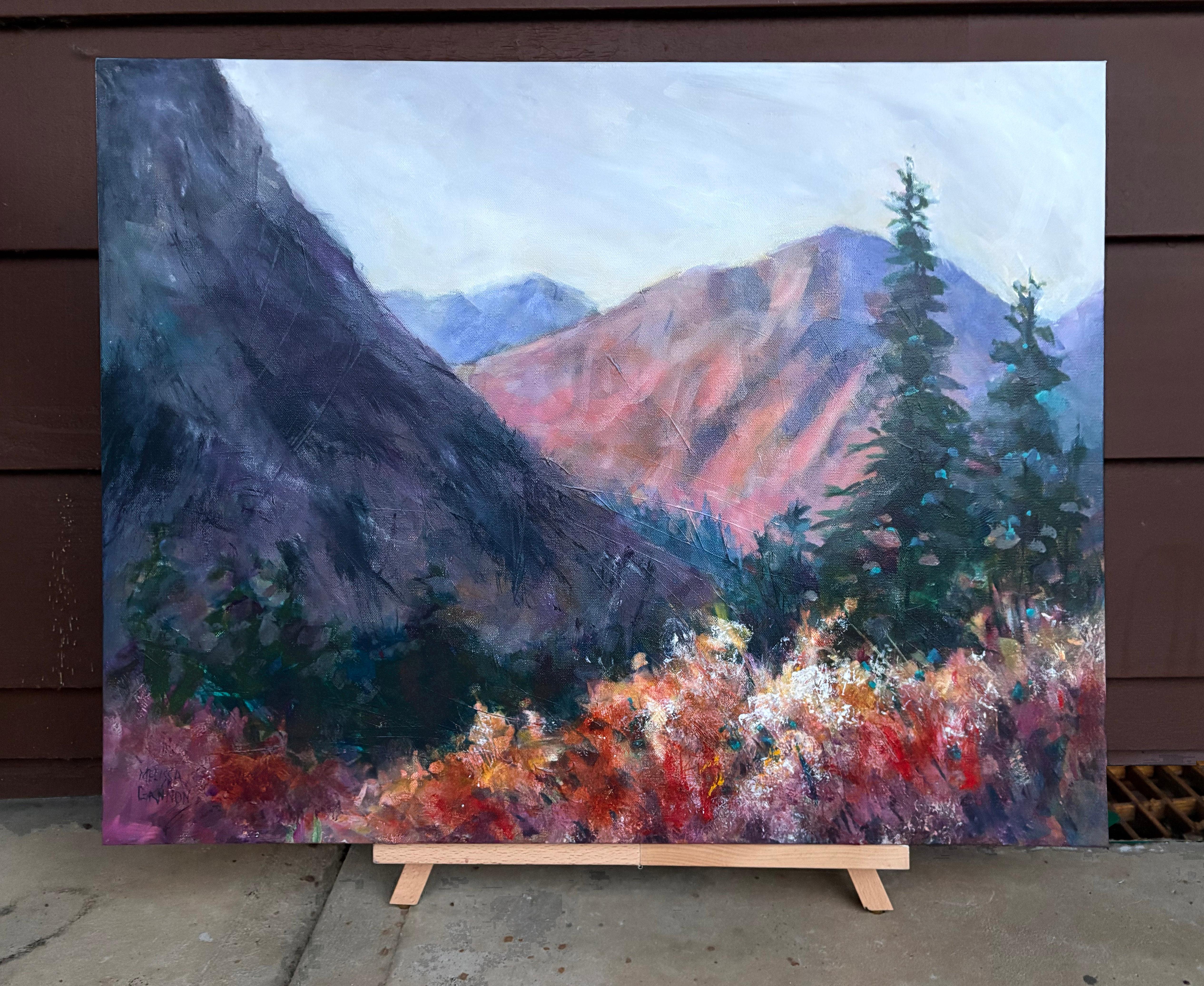 Secretos en las montañas, Pintura original - Painting Impresionista de Melissa Gannon