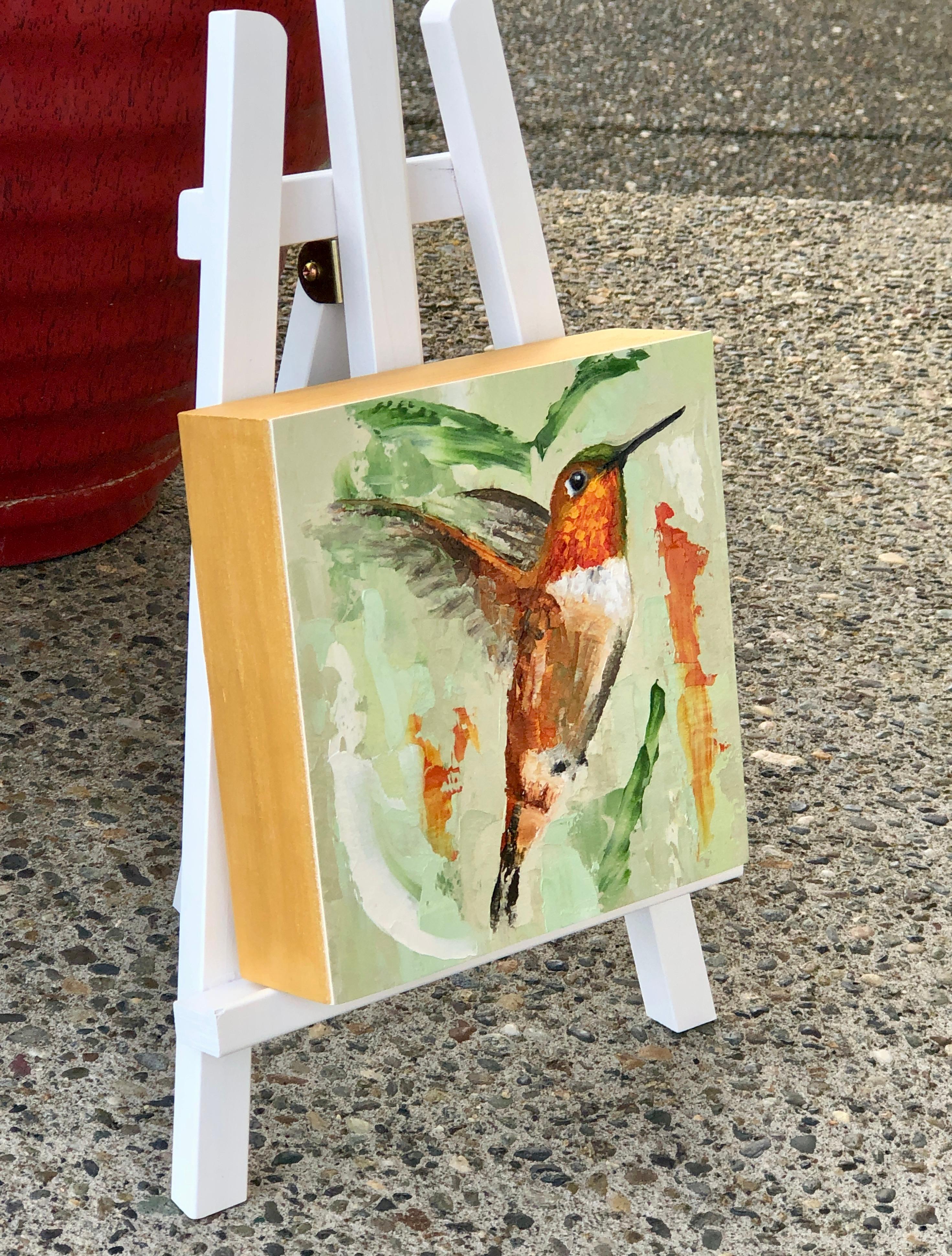 Prendere il volo, pittura a olio - Art Impressionismo di Karen Barton