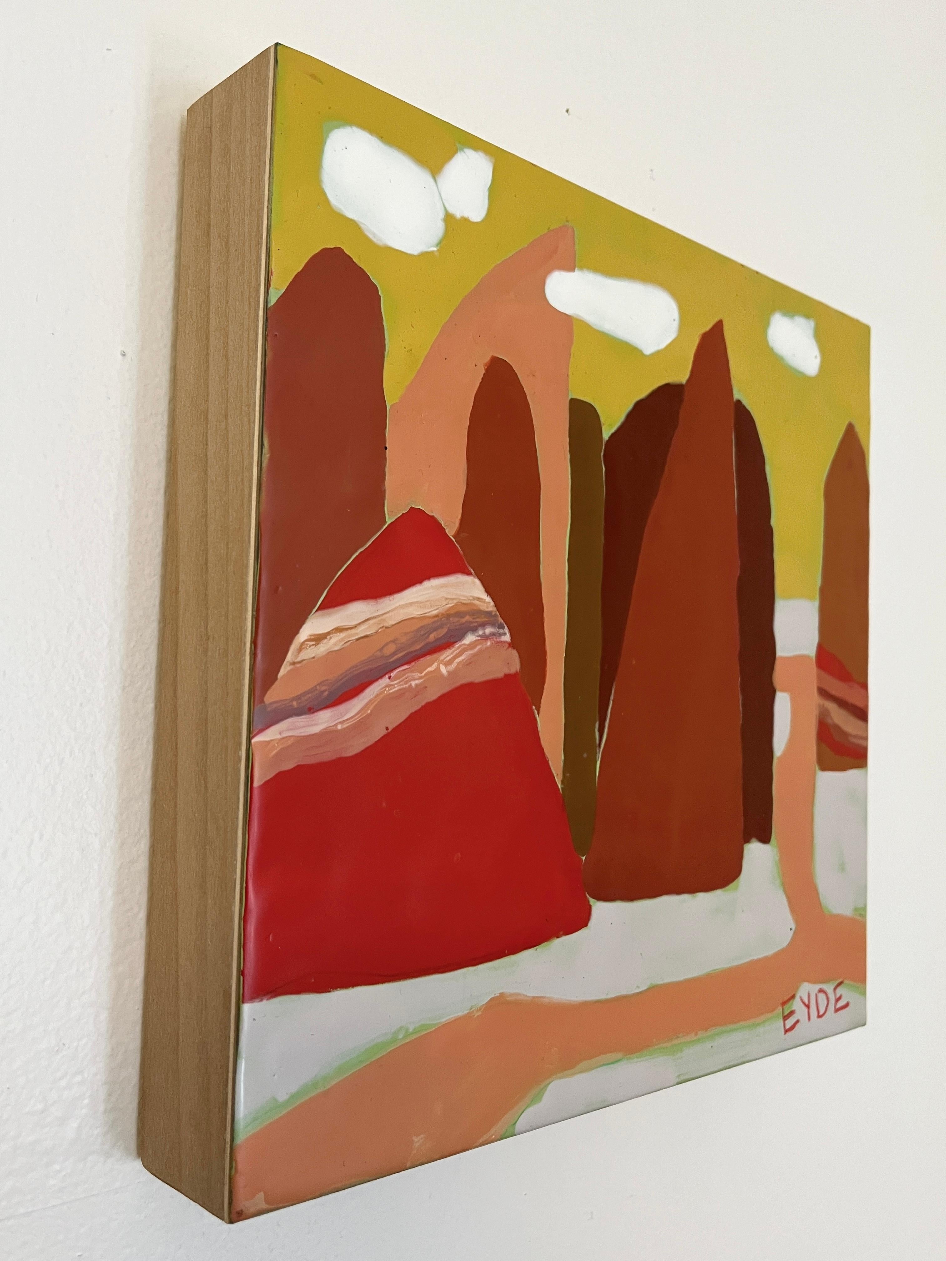 Jardin des dieux, peinture originale - Outsider Art Art par Deborah Eyde