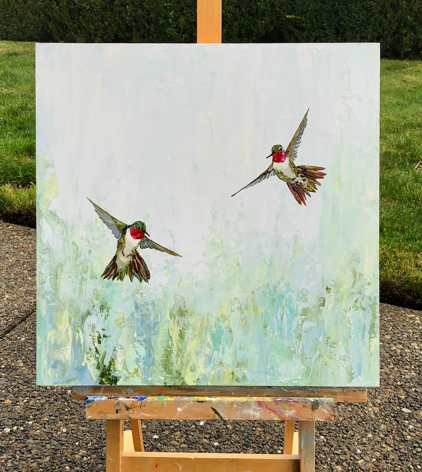 A New Dawn, peinture originale - Impressionnisme Painting par Karen Barton