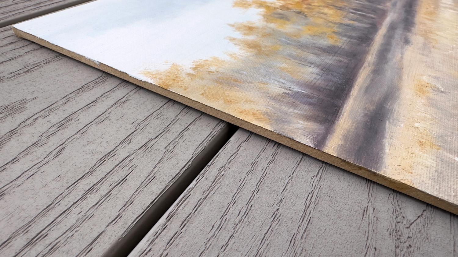 La lisière du Wood, peinture à l'huile - Painting de Jill Poyerd