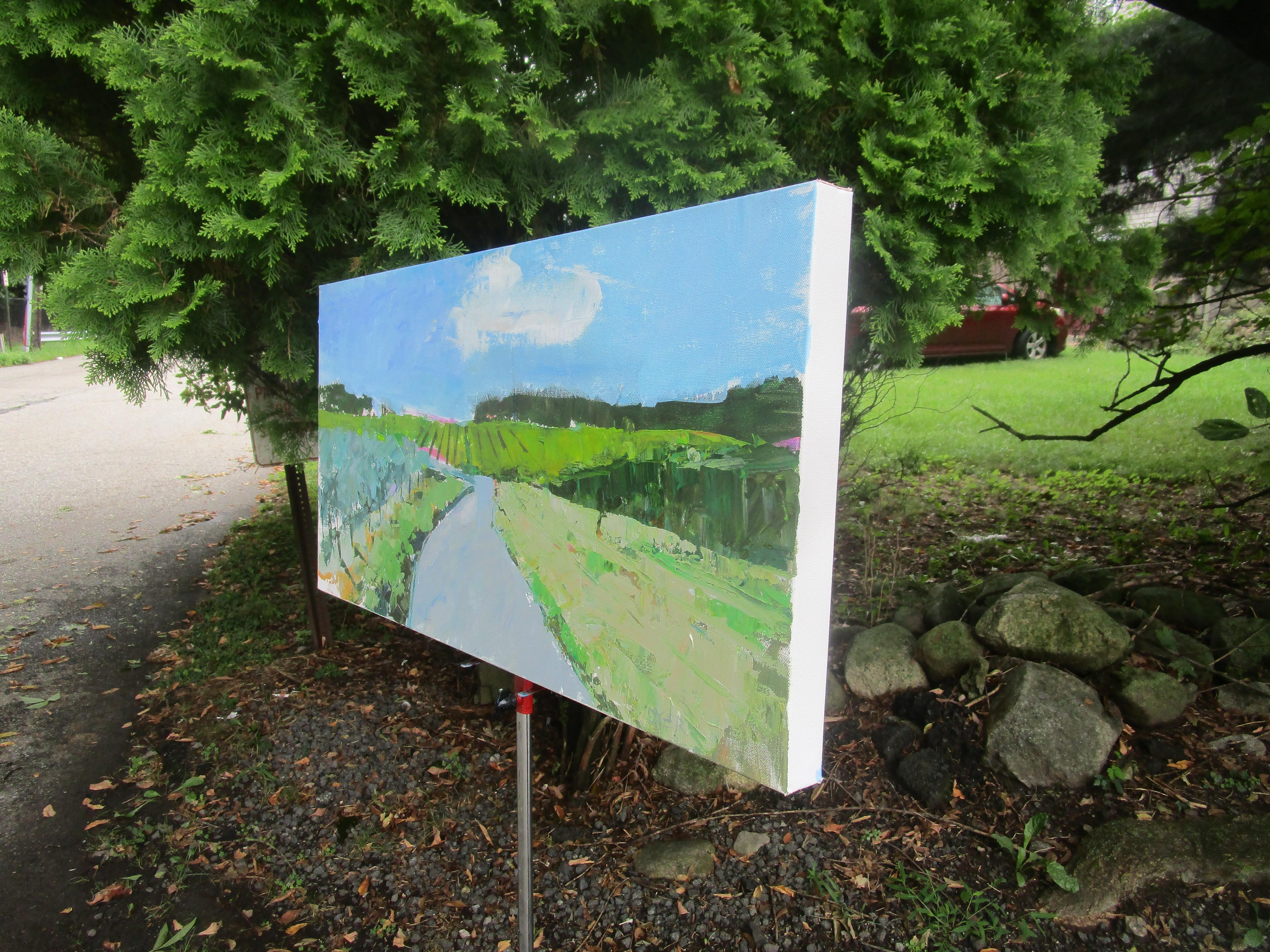 Middle Way, Original Painting - Impressionist Art by Janet Dyer