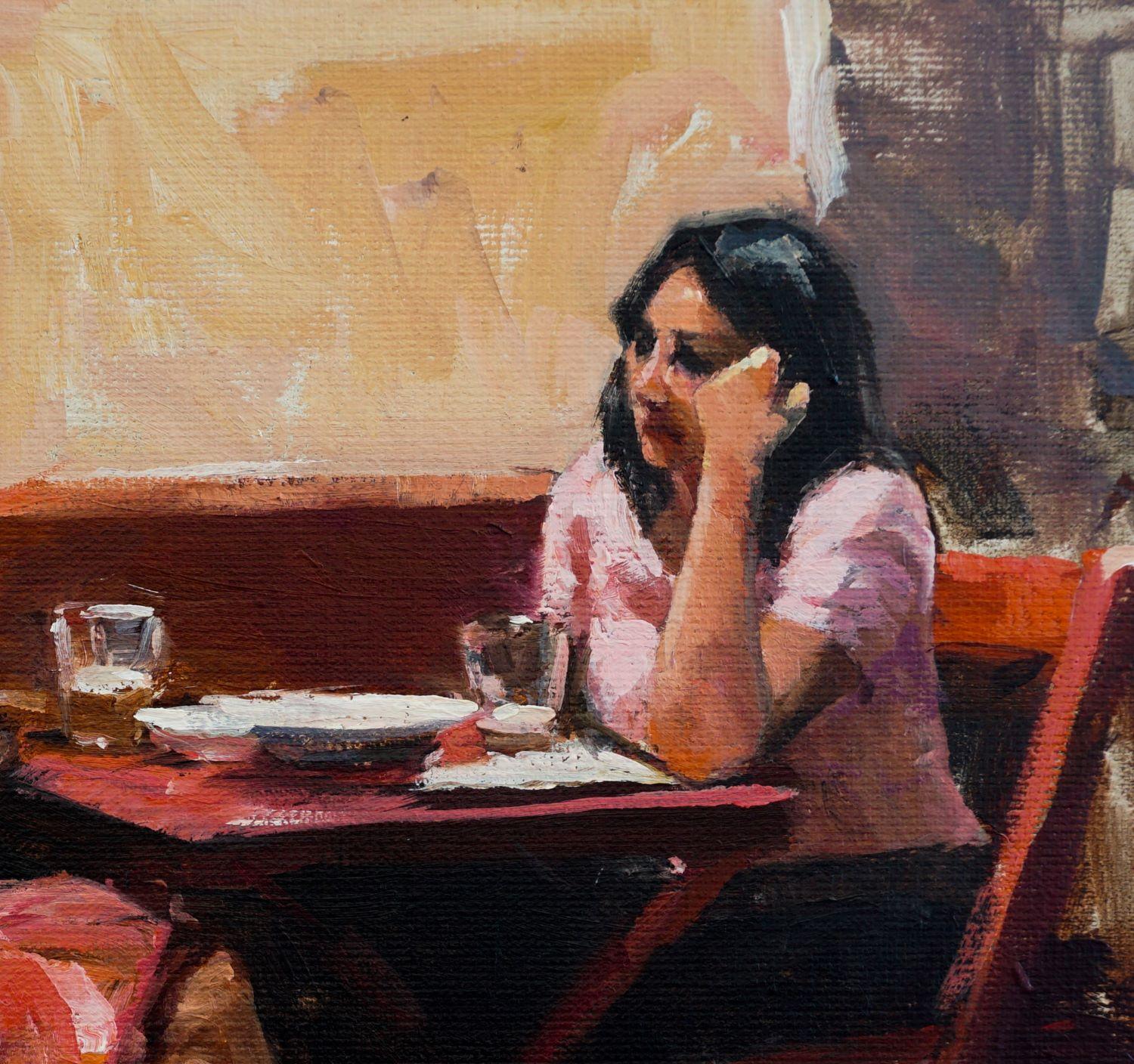 Tapas Night in Seville III, Oil Painting For Sale 1
