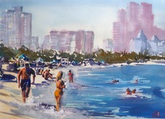 Peinture originale de Fort Lauderdale Beach, Floride