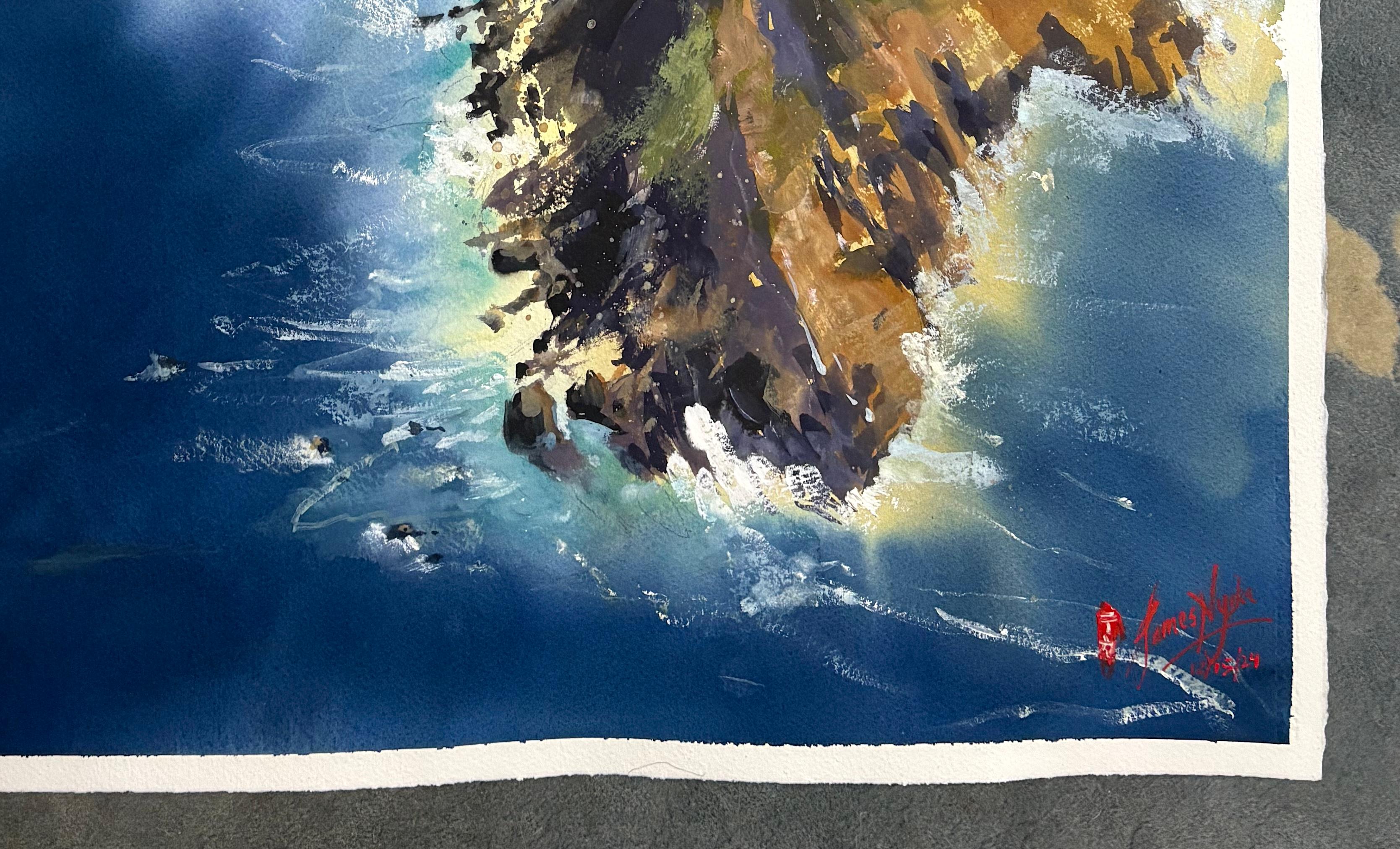 Bordo del Capo, Pittura originale - Art di James Nyika