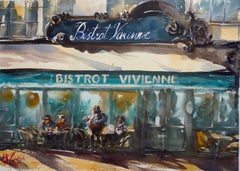 Le Bistrot Vivienne, peinture originale
