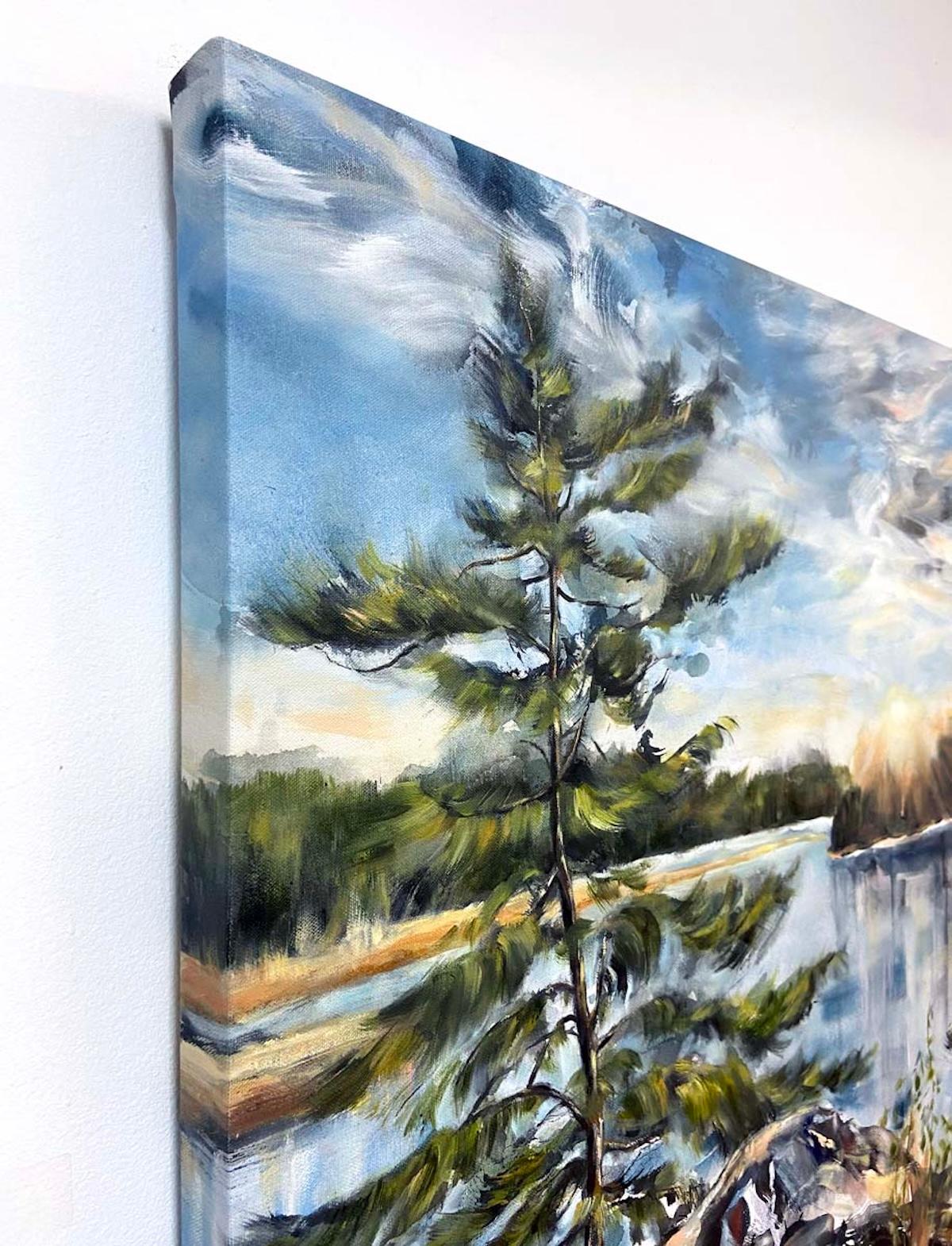 Rising Ground, peinture à l'huile - Impressionnisme Art par Tiffany Blaise
