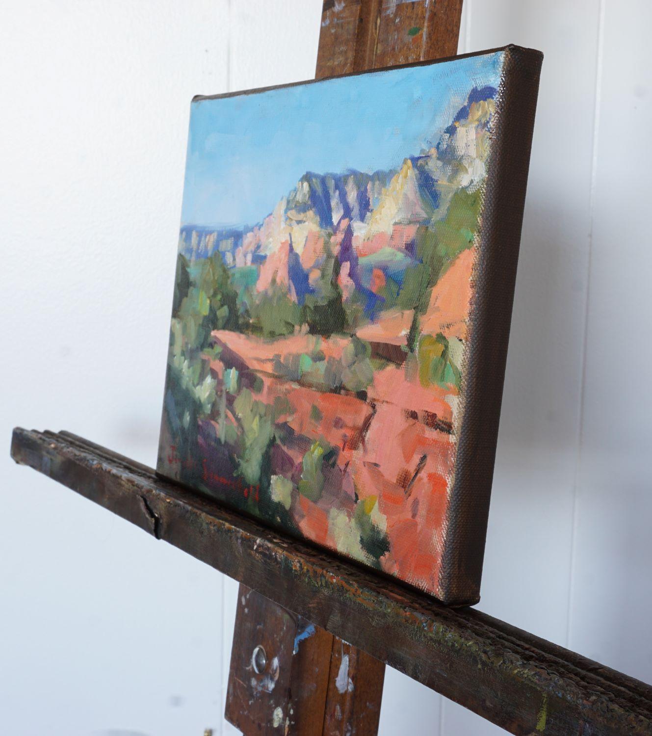 Vista di Sedona II, Pittura a olio - Art Impressionismo di Jonelle Summerfield