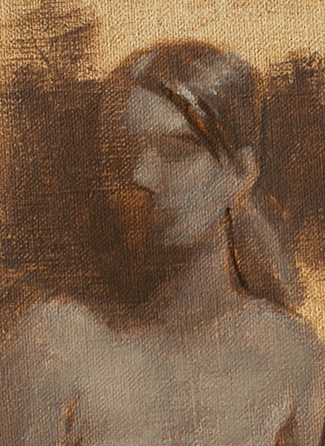 Lierre, peinture à l'huile - Impressionnisme Painting par McGarren Flack