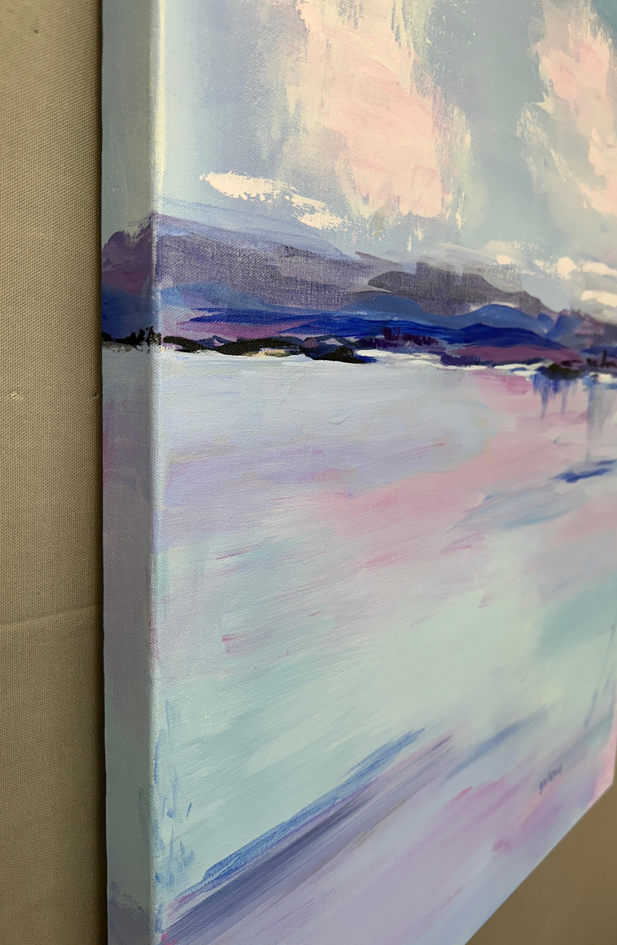 Lake Champlain Sailing, Original Painting - Impressionist Art by JoAnn Golenia