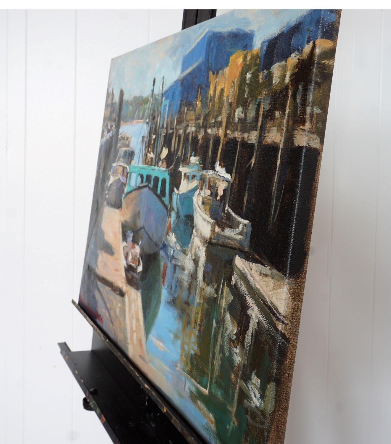 Puerto Viejo, Pintura al óleo - Art Impresionista de Jonelle Summerfield