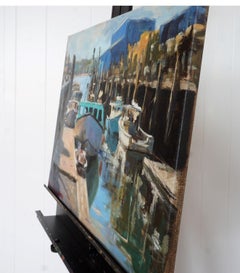 Vieux port, peinture à l'huile