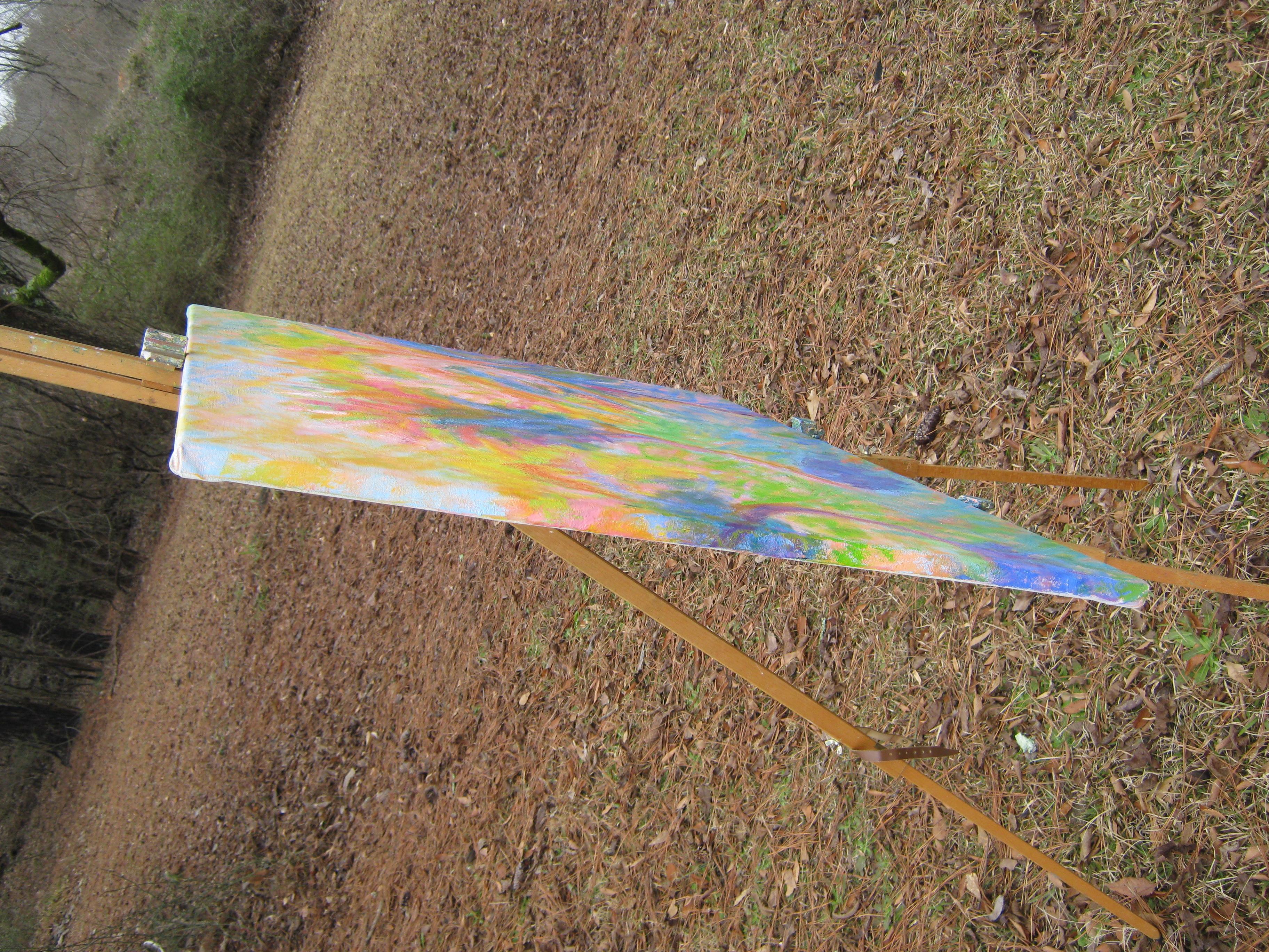 Peinture à l'huile Crepe-Myrtle - Expressionniste Art par Naoko Tadotsu