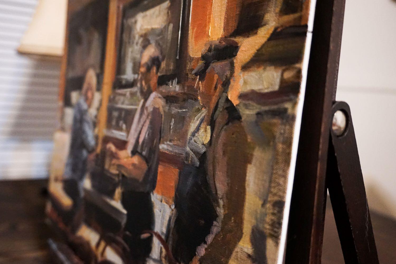 The Correct Change, peinture à l'huile - Painting de Jonelle Summerfield