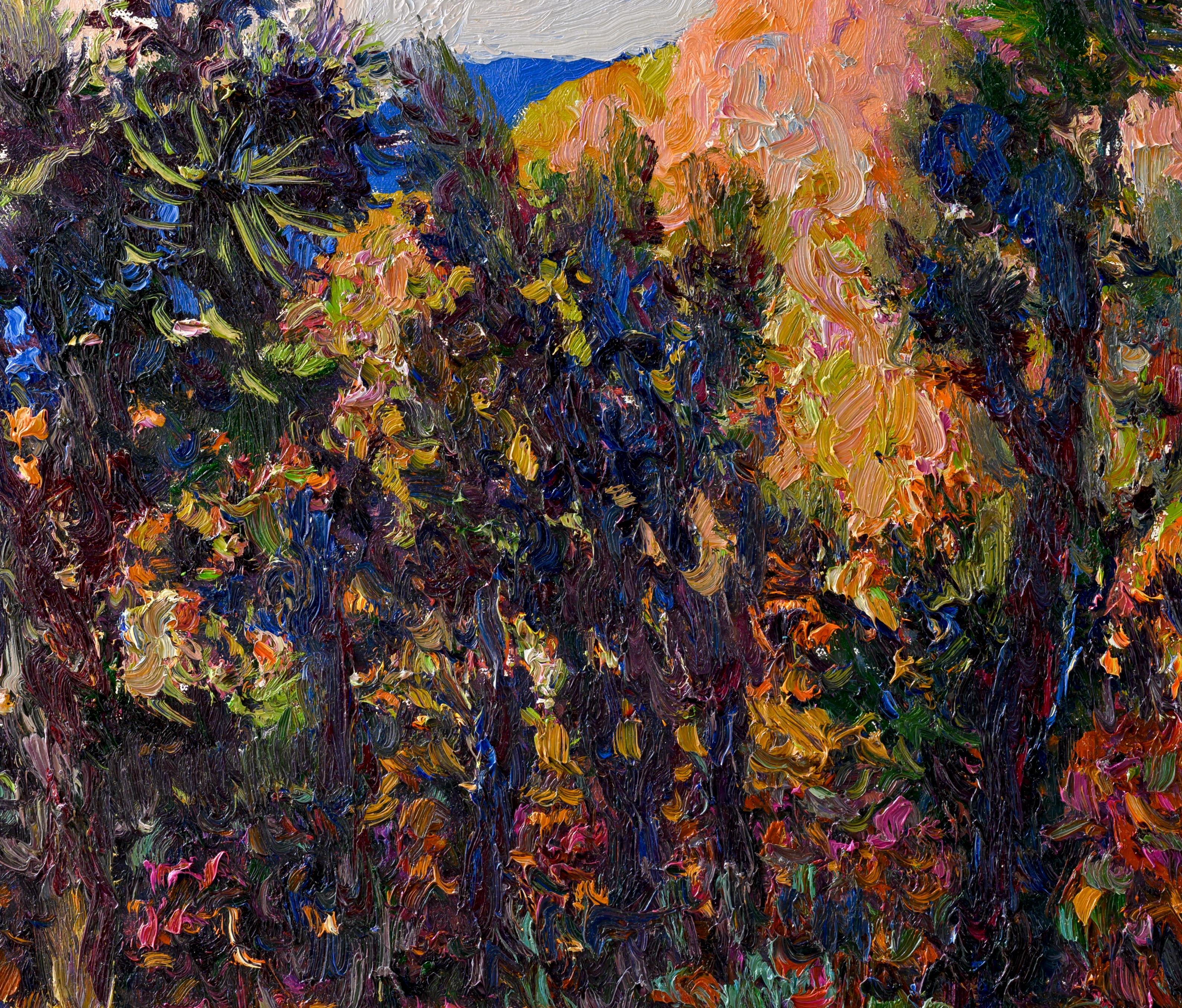 Dusk in Joshua Tree National Park, peinture à l'huile en vente 1