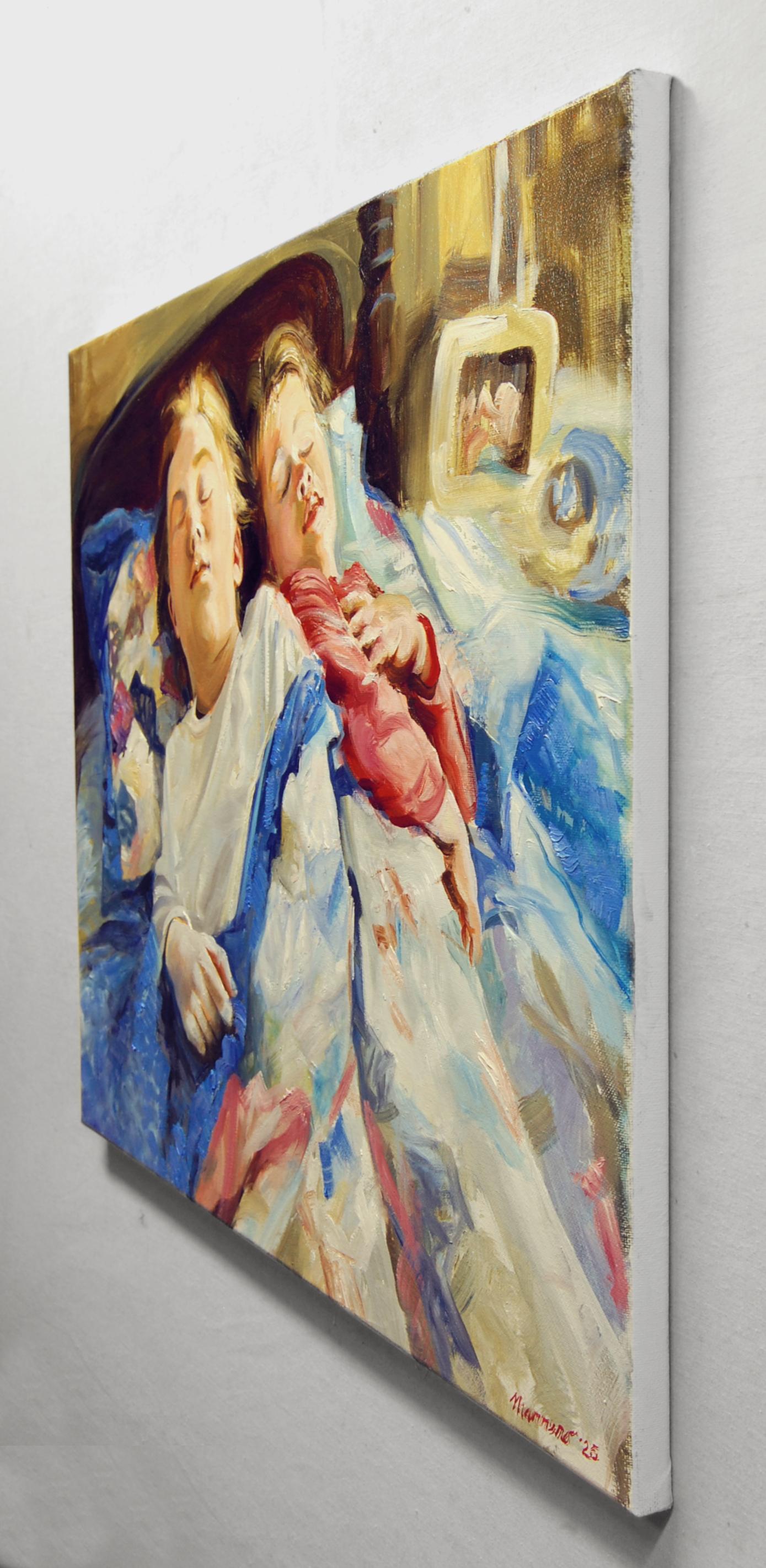 Chuchoteurs, peinture à l'huile - Impressionnisme Art par Onelio Marrero