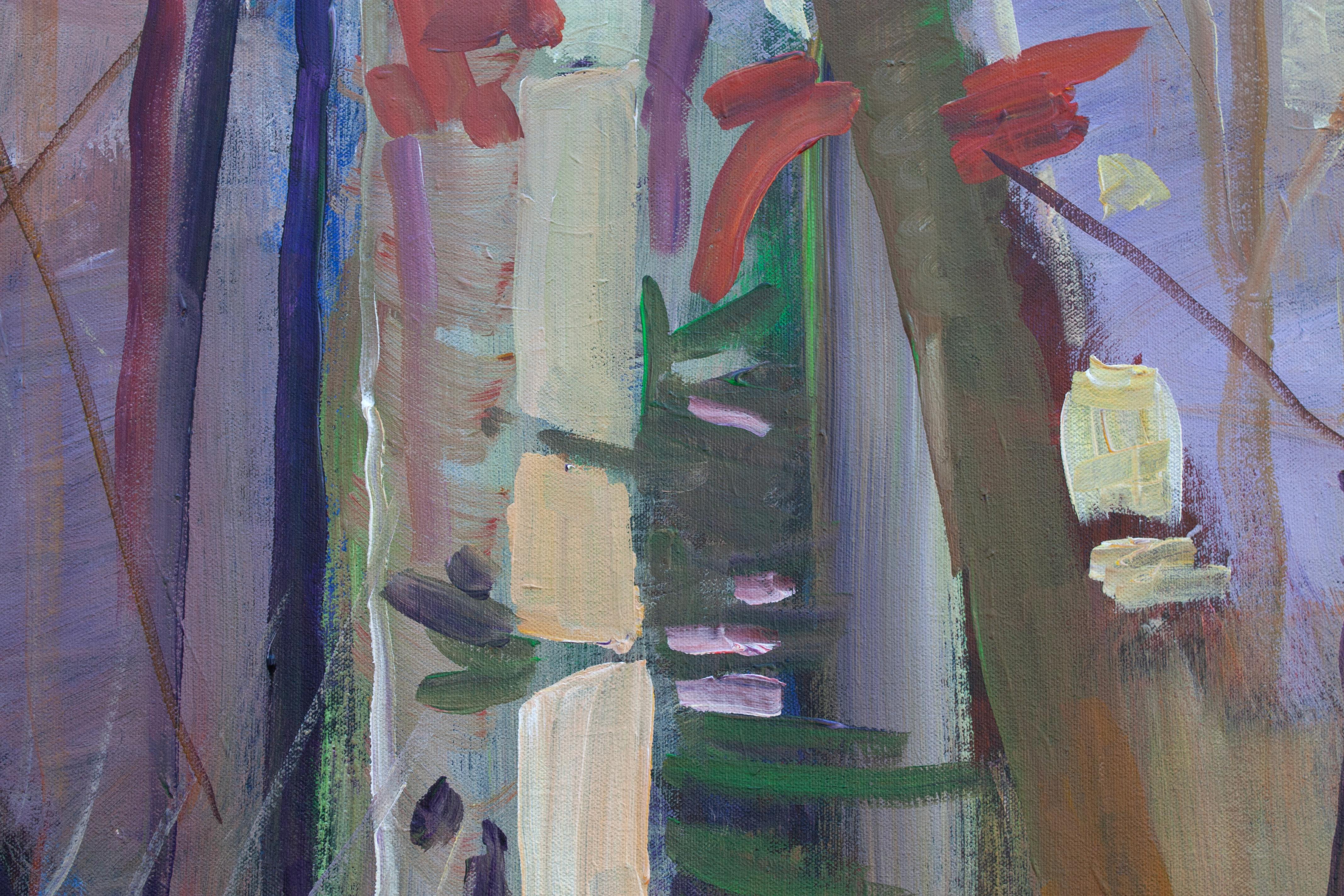 Forest Study #5, Original Painting For Sale 1