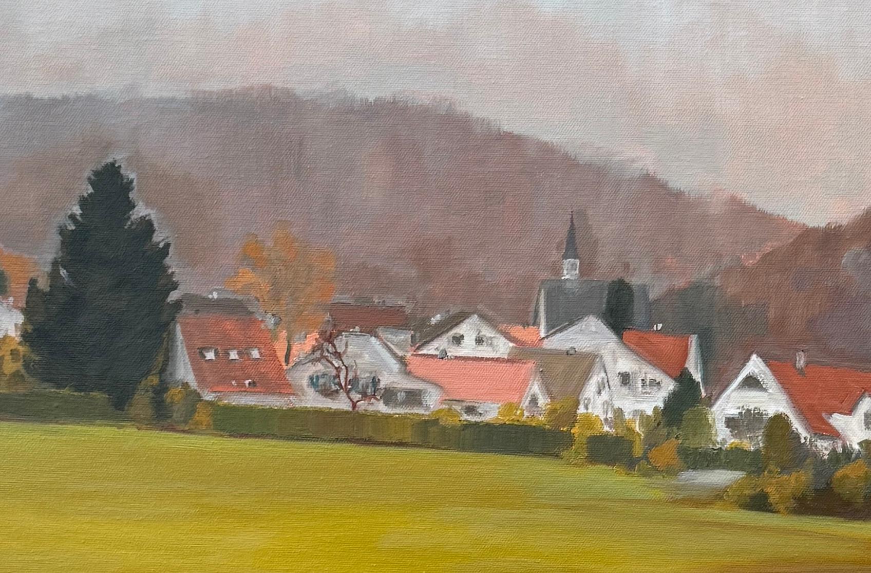A German Village, Oil Painting For Sale 1