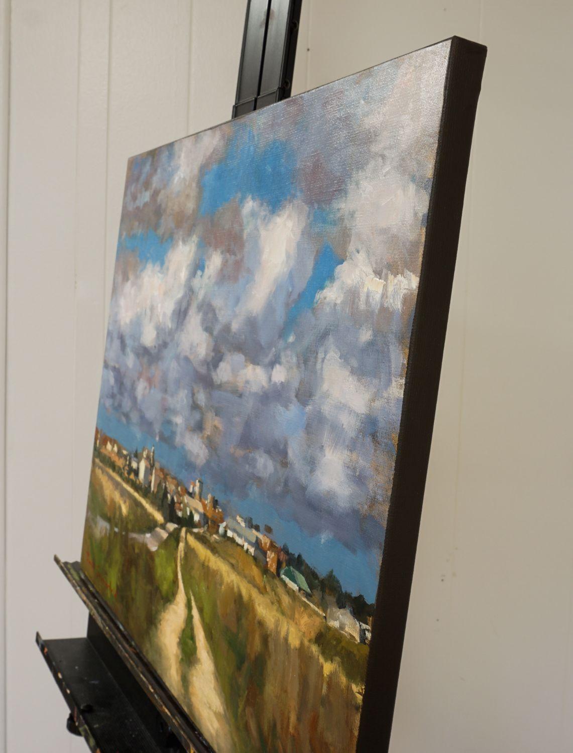 The Road to Carrion de Los Condes, peinture à l'huile - Painting de Jonelle Summerfield
