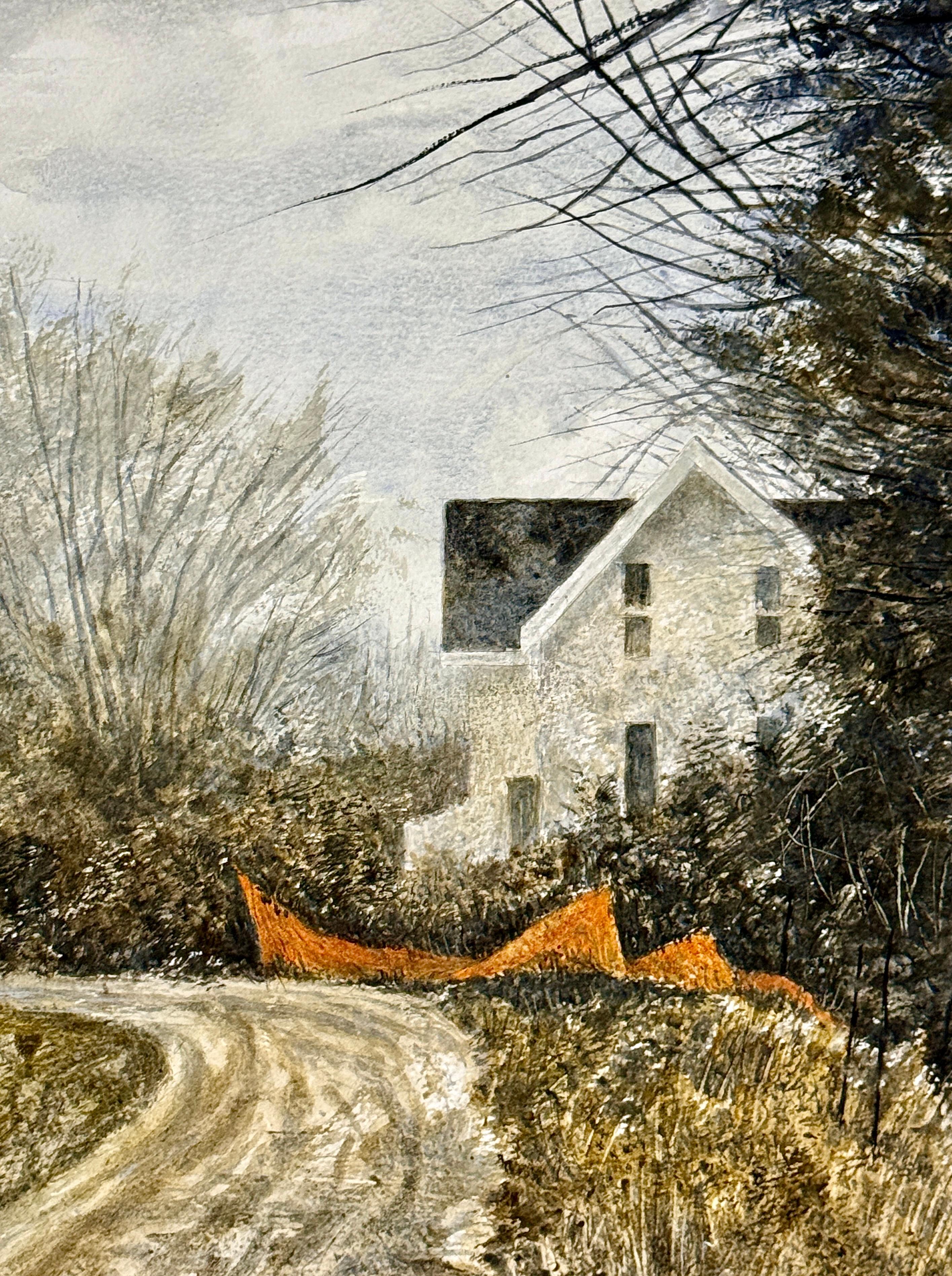 Snow Fence, Originalgemälde im Angebot 1