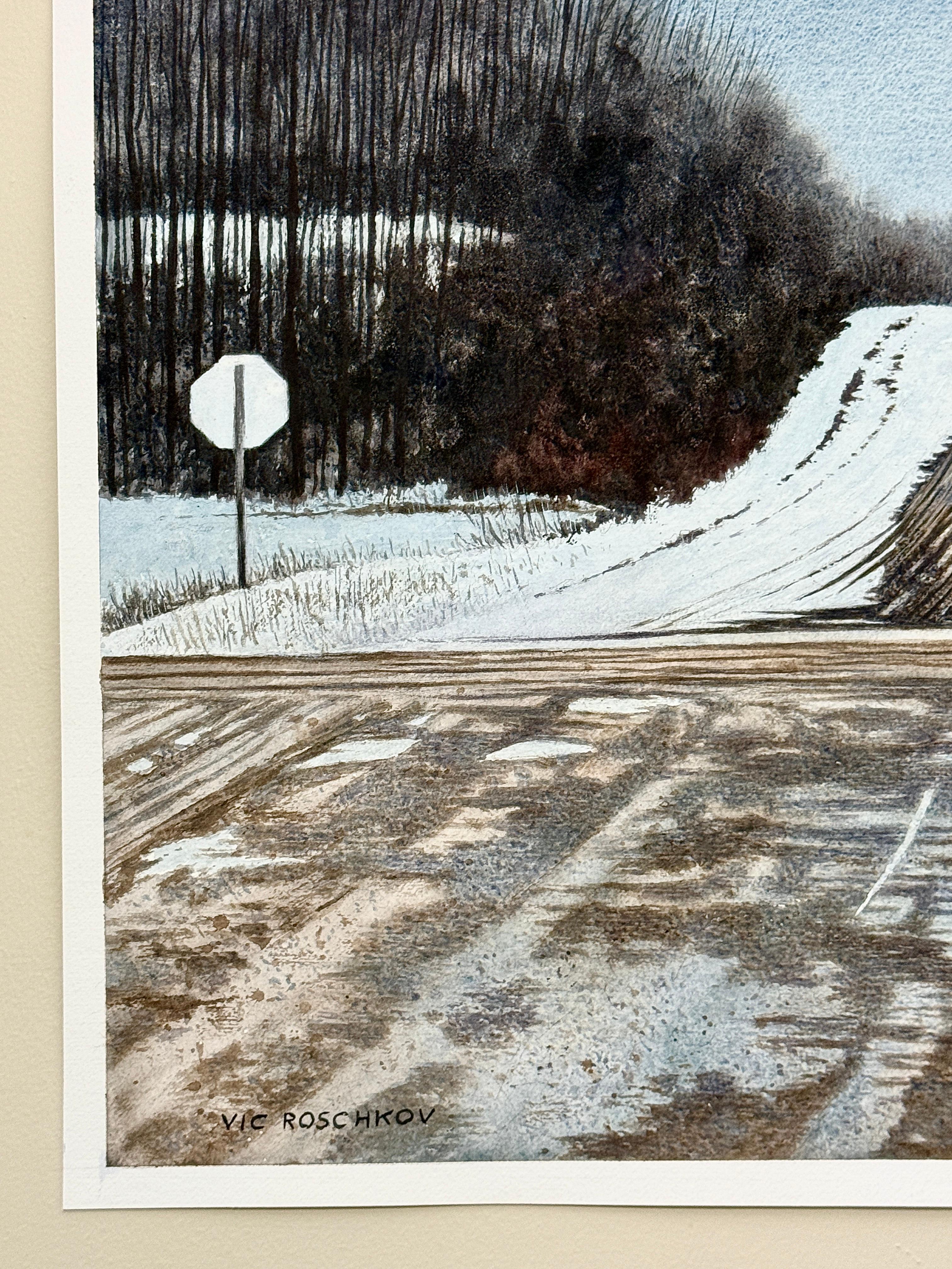 Middle of Nowhere, Originalgemälde (Realismus), Art, von Vic Roschkov