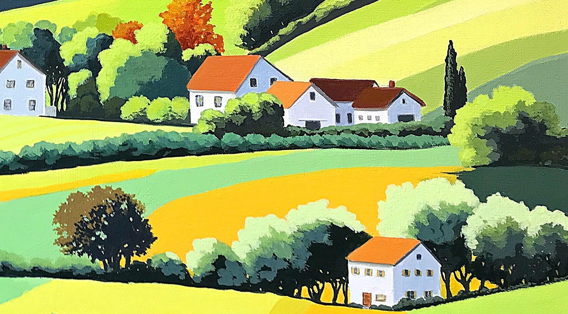 Over Hill and Dale, peinture originale en vente 1