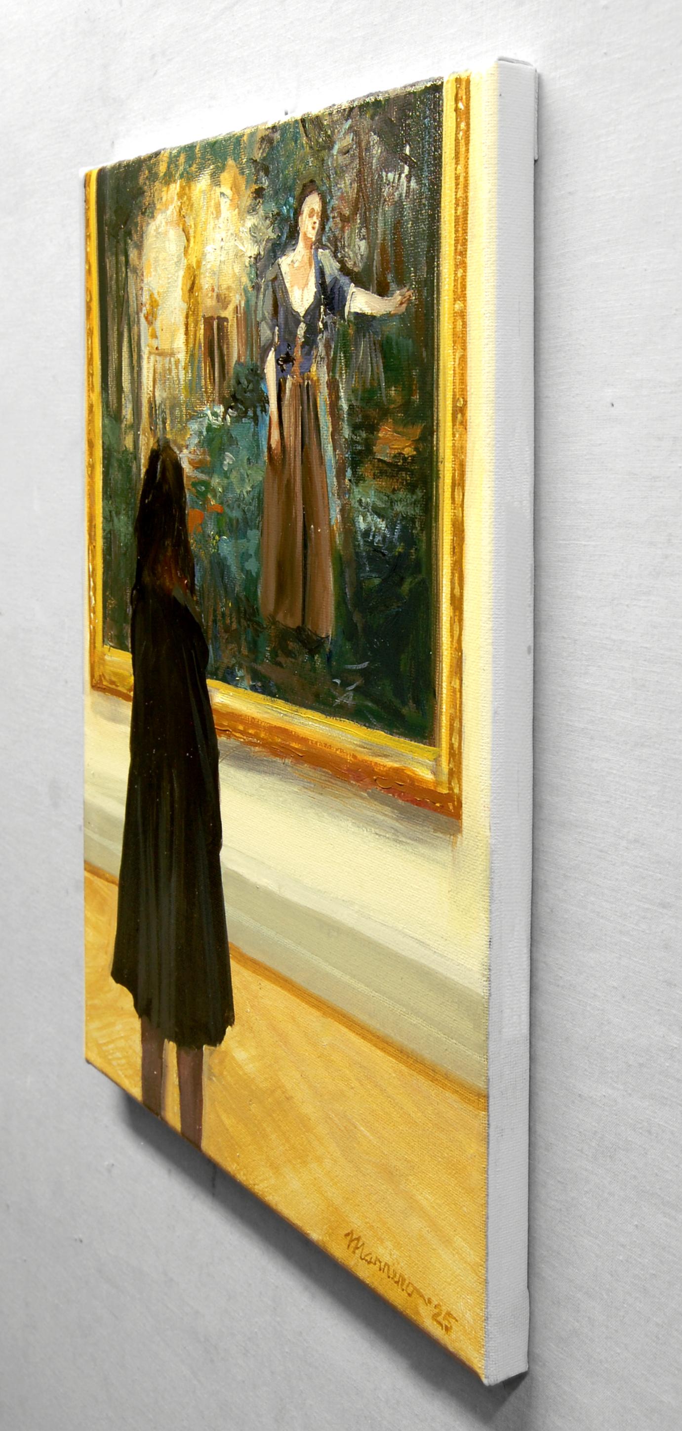 Angels and Patrons, peinture à l'huile - Painting de Onelio Marrero