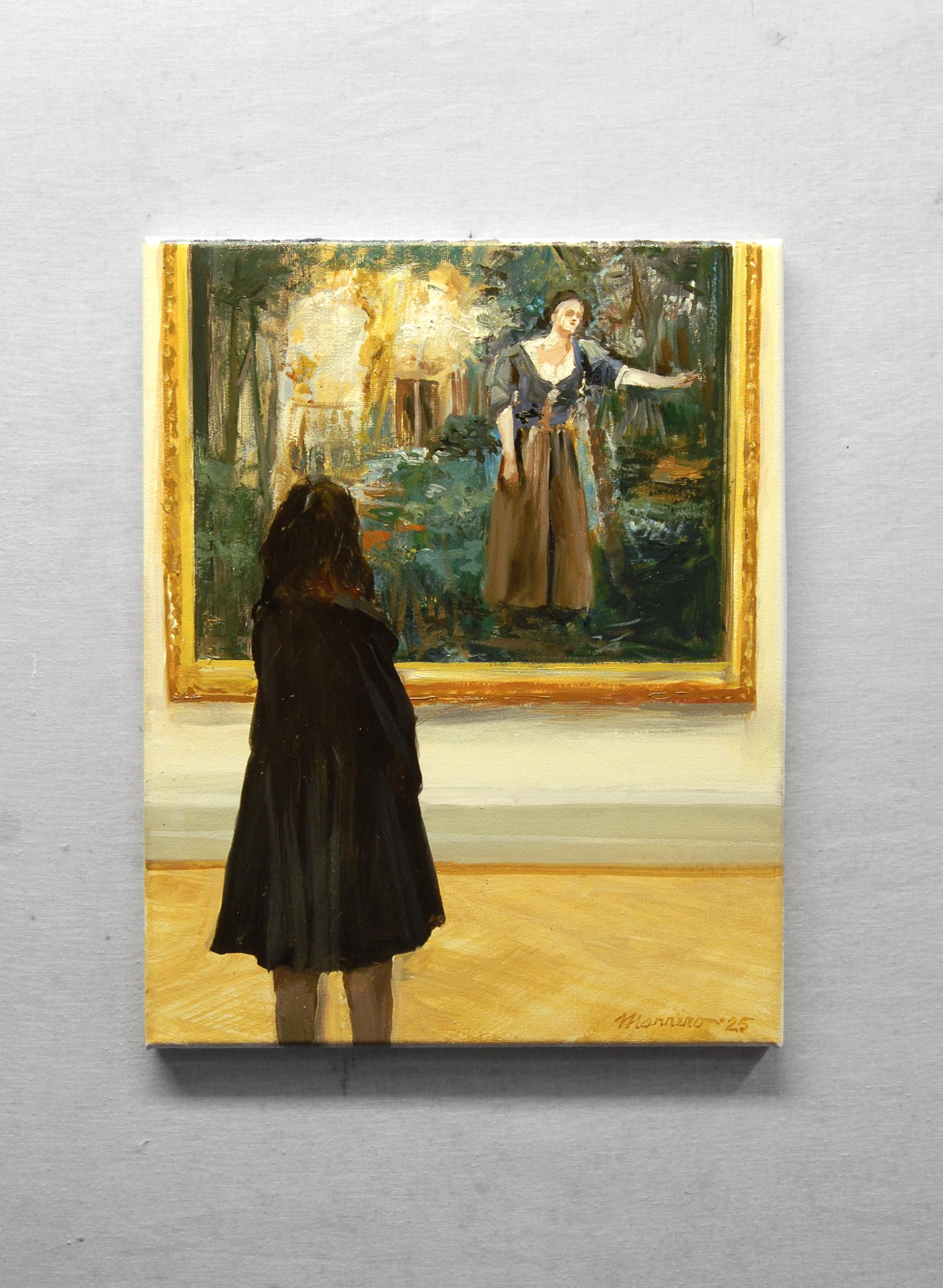 Angels and Patrons, peinture à l'huile - Impressionnisme Painting par Onelio Marrero