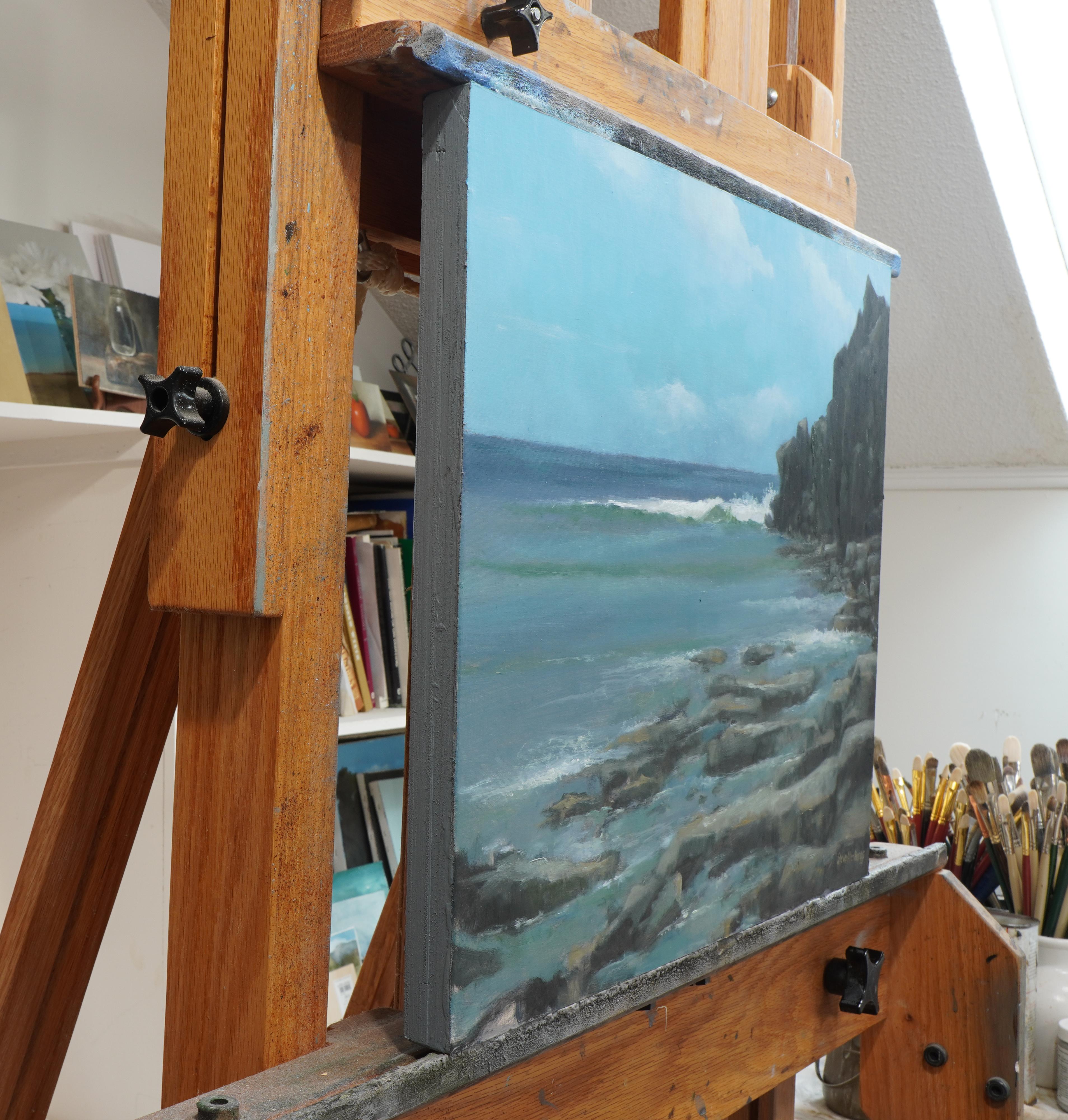 En mer, peinture à l'huile - Painting de Steve Boggs